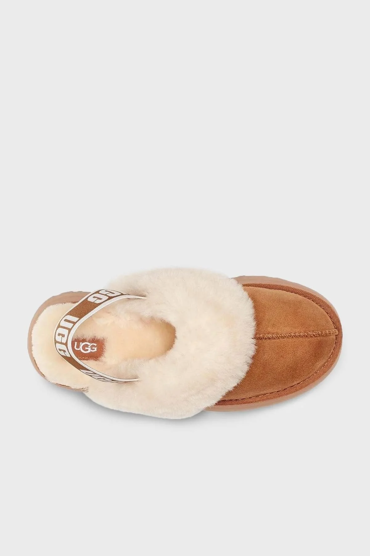 Ugg Kalın Tabanlı Kürklü Süet Bayan Terlik 1113474 TABA - 4