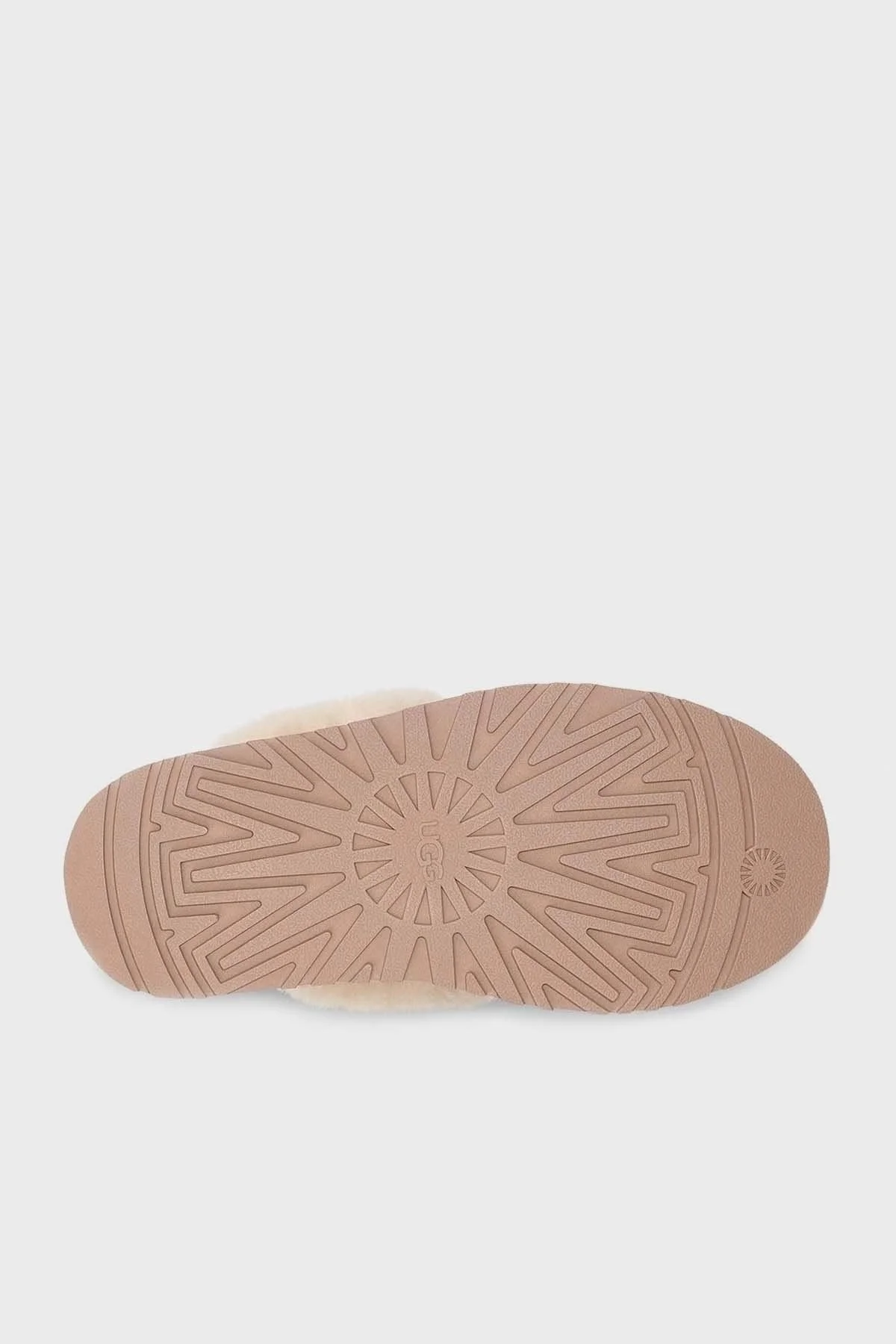 Ugg Kalın Tabanlı Kürklü Süet Bayan Terlik 1113474 TABA - 6