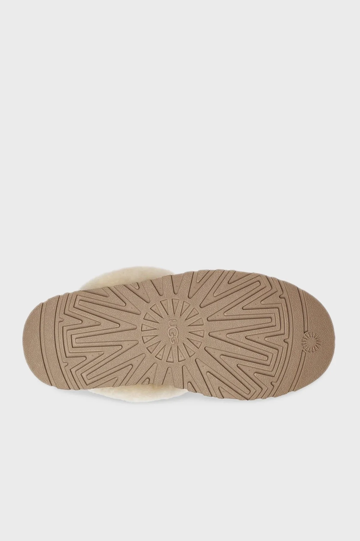 Ugg Kalın Tabanlı Kürklü Süet Bayan Terlik 1122550 TABA - 7