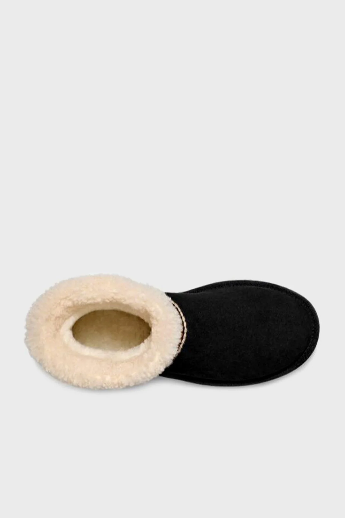 Ugg Klasik Mini Atherson İşlemeli Gerçek Yumuşak Tüylü Süet Kadın Bot 1158281 SİYAH - 5