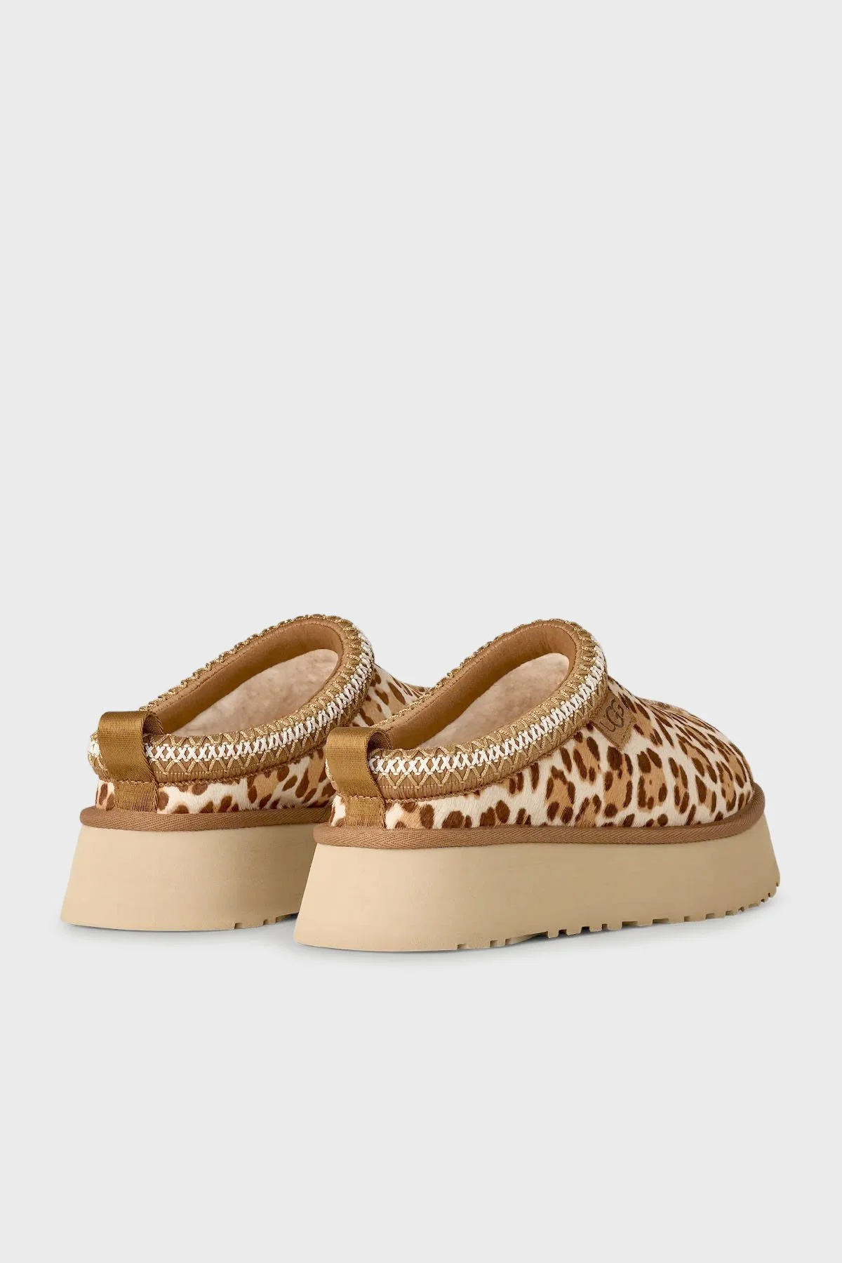 Ugg Leopar Desenli Kalın Taban Bayan Terlik 1177890 LEOPAR - 4