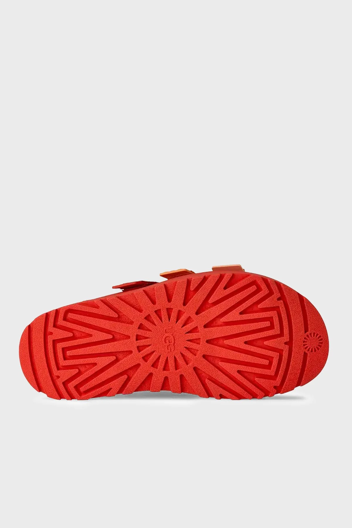 Ugg Logolu 3 Bantlı Cırtlı Kalın Taban Kadın Terlik 1167430 KIRMIZI - 6