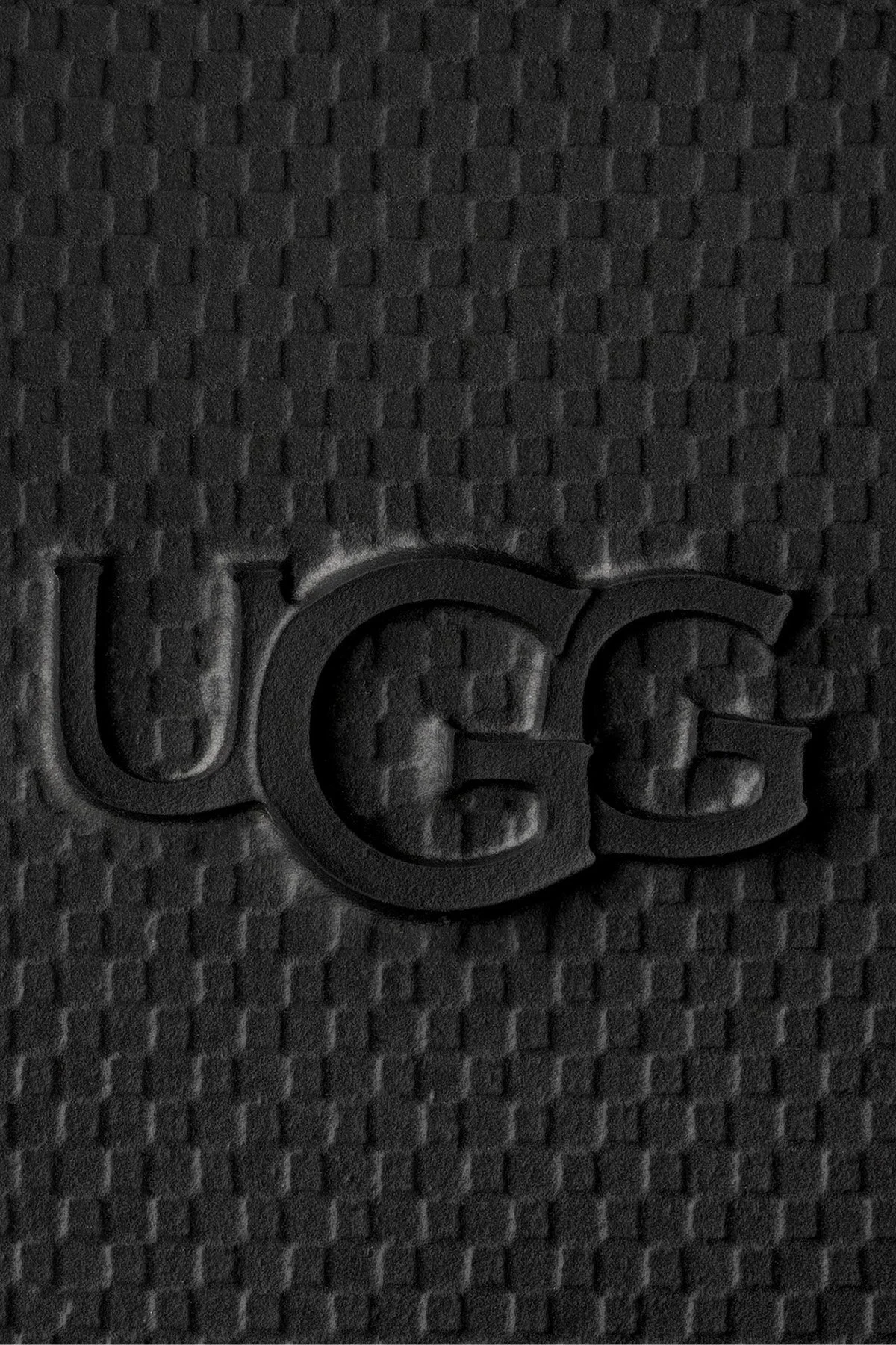 Ugg Logolu 3 Bantlı Cırtlı Kalın Taban Kadın Terlik 1167430 SİYAH - 5