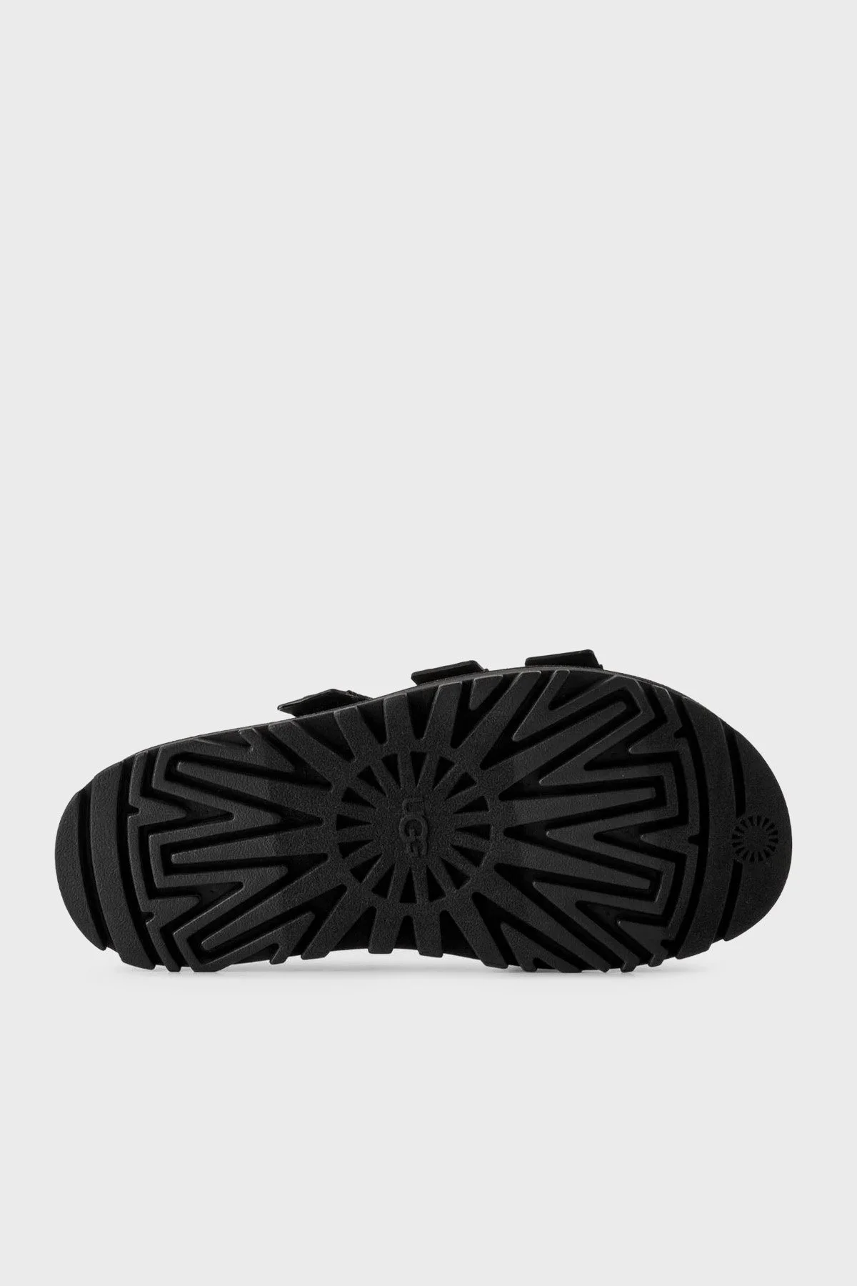 Ugg Logolu 3 Bantlı Cırtlı Kalın Taban Kadın Terlik 1167430 SİYAH - 6