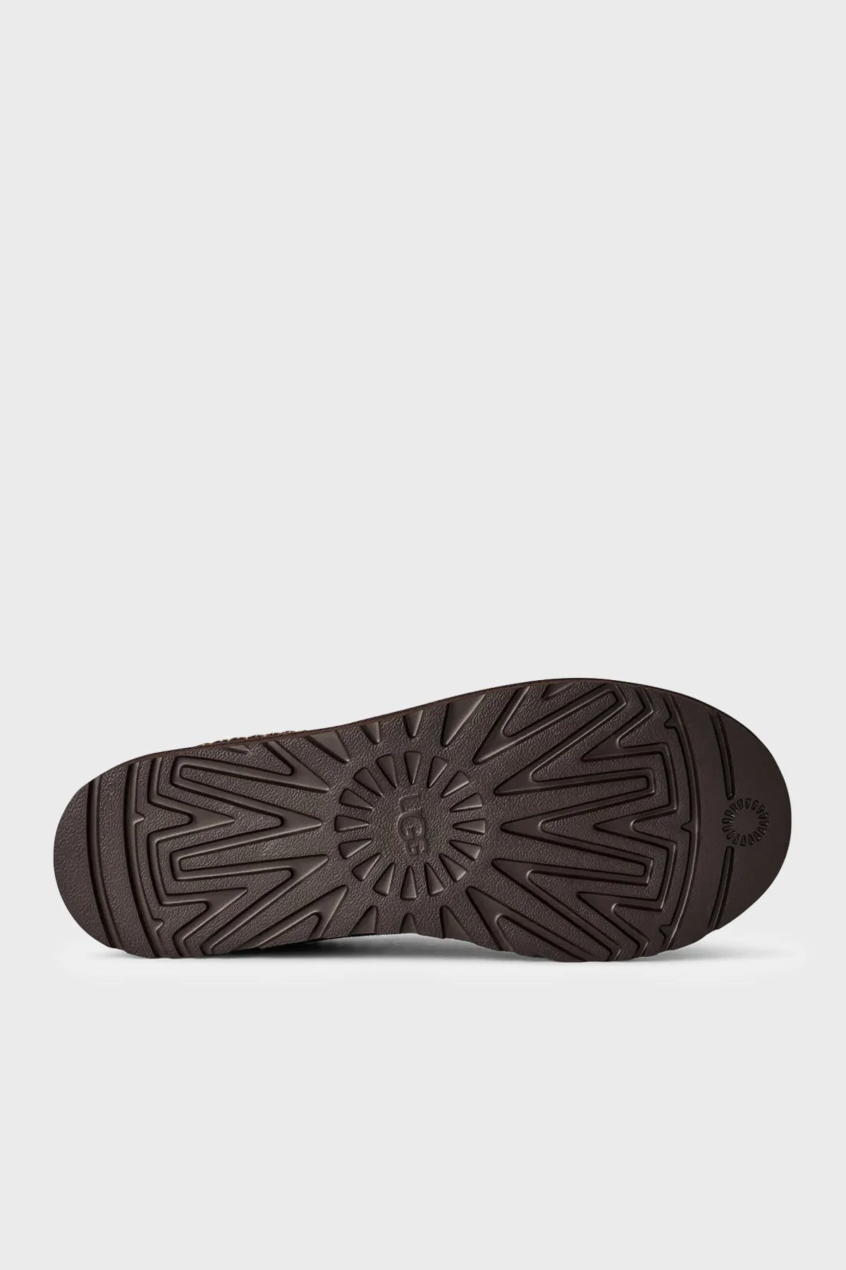 Ugg Logolu Dikiş Detaylı Süet Erkek Terlik 1174671 Koyu kahve - 6