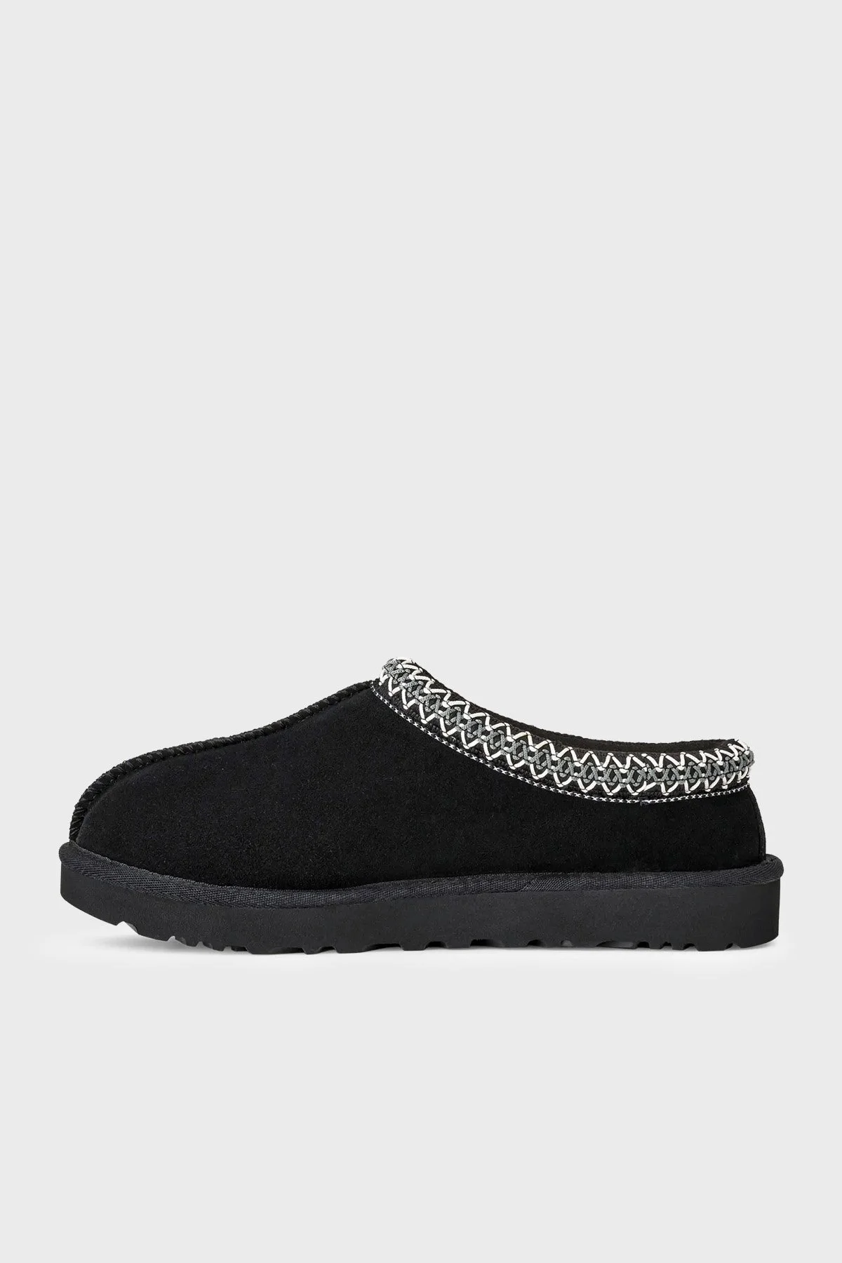 Ugg Logolu Dikiş Detaylı Süet Erkek Terlik 1174671 Siyah - 2