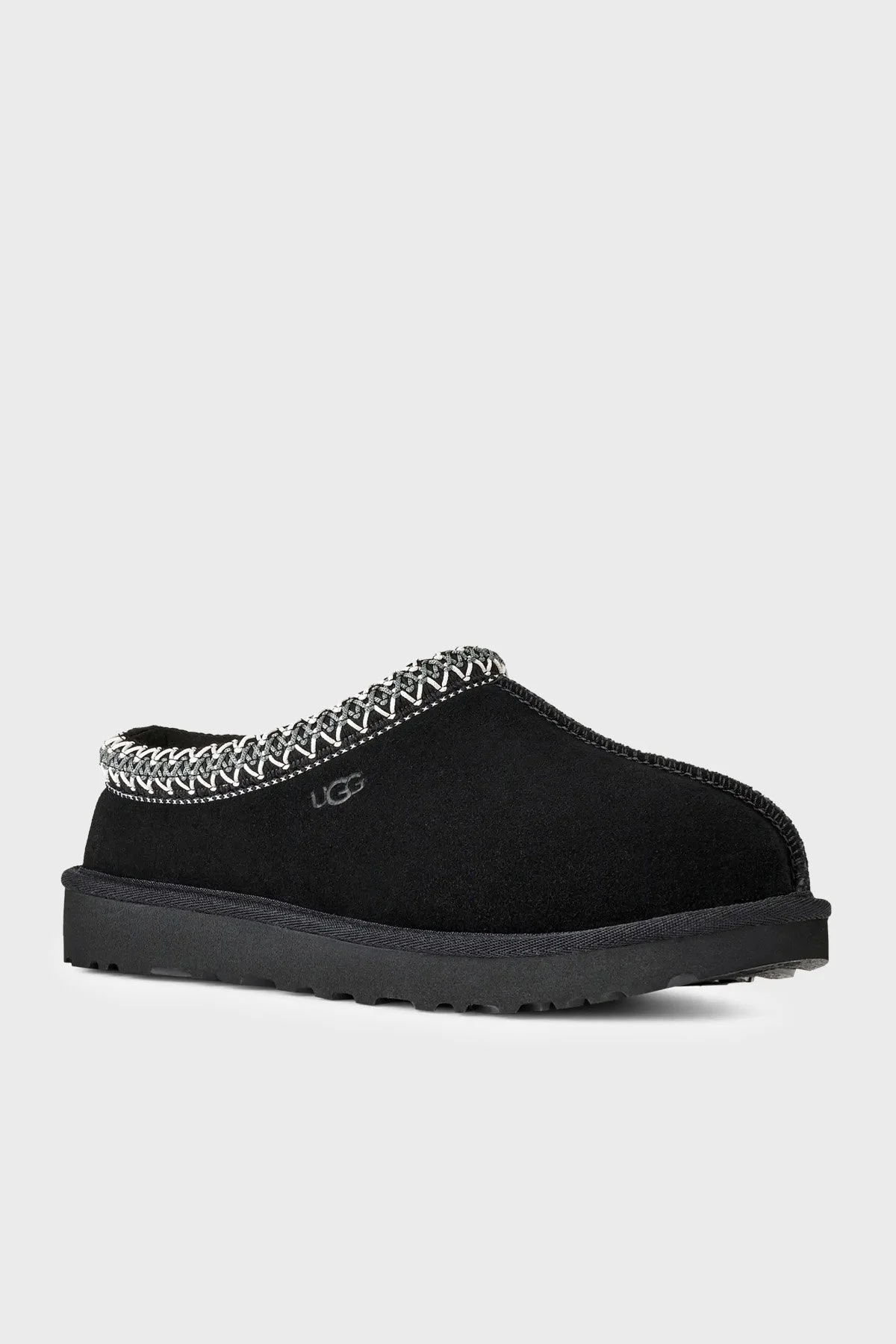 Ugg Logolu Dikiş Detaylı Süet Erkek Terlik 1174671 Siyah - 3