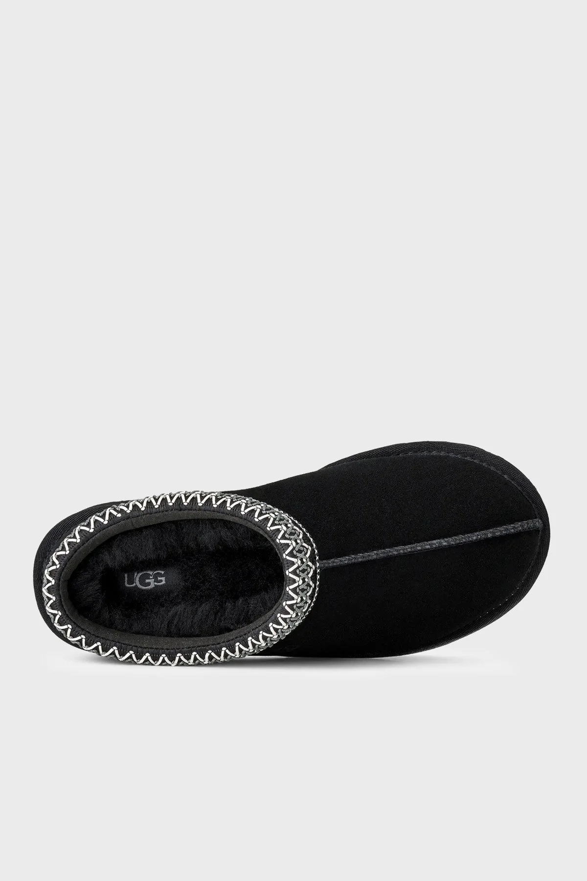 Ugg Logolu Dikiş Detaylı Süet Erkek Terlik 1174671 Siyah - 6
