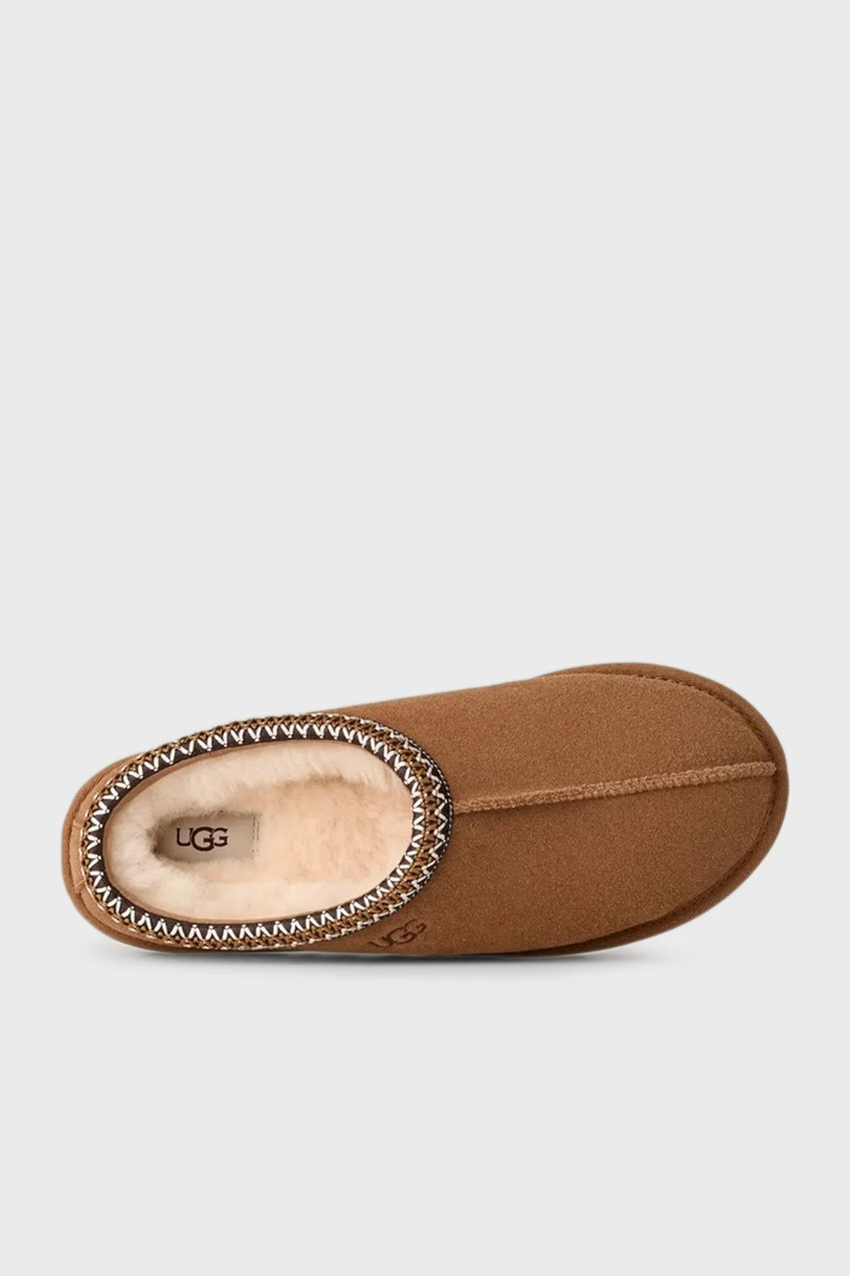 Ugg Logolu Dikiş Detaylı Süet Erkek Terlik 1174671 TABA - 4