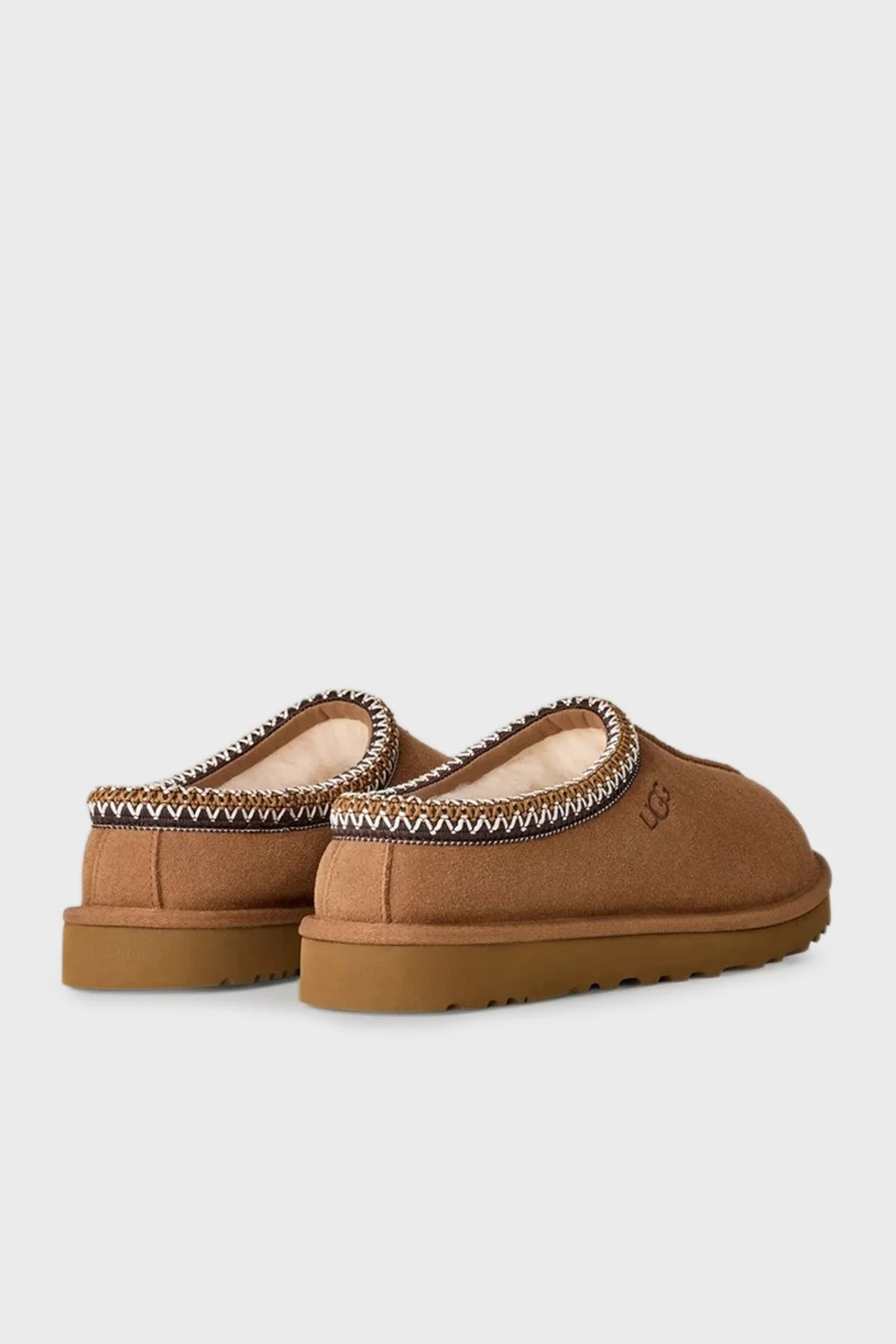 Ugg Logolu Dikiş Detaylı Süet Erkek Terlik 1174671 TABA - 5