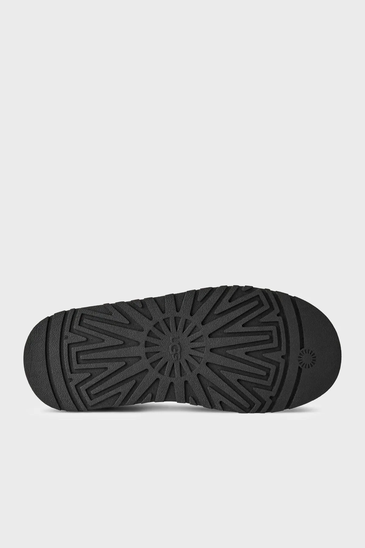 Ugg Logolu Hakiki Deri Platform Taban Yünlü Süet Kadın Terlik 1174471 Siyah - 7