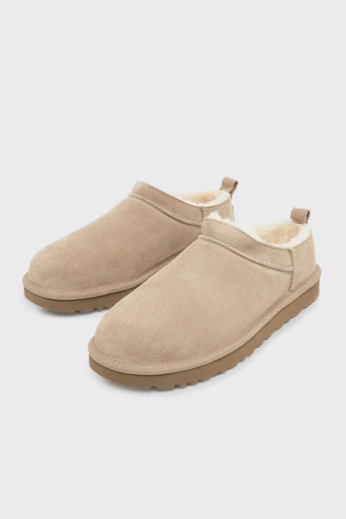 Ugg Logolu Hakiki Deri Suya Dayanıklı Kısa Bilekli Süet Bayan Bot 1173891 KUM - 3