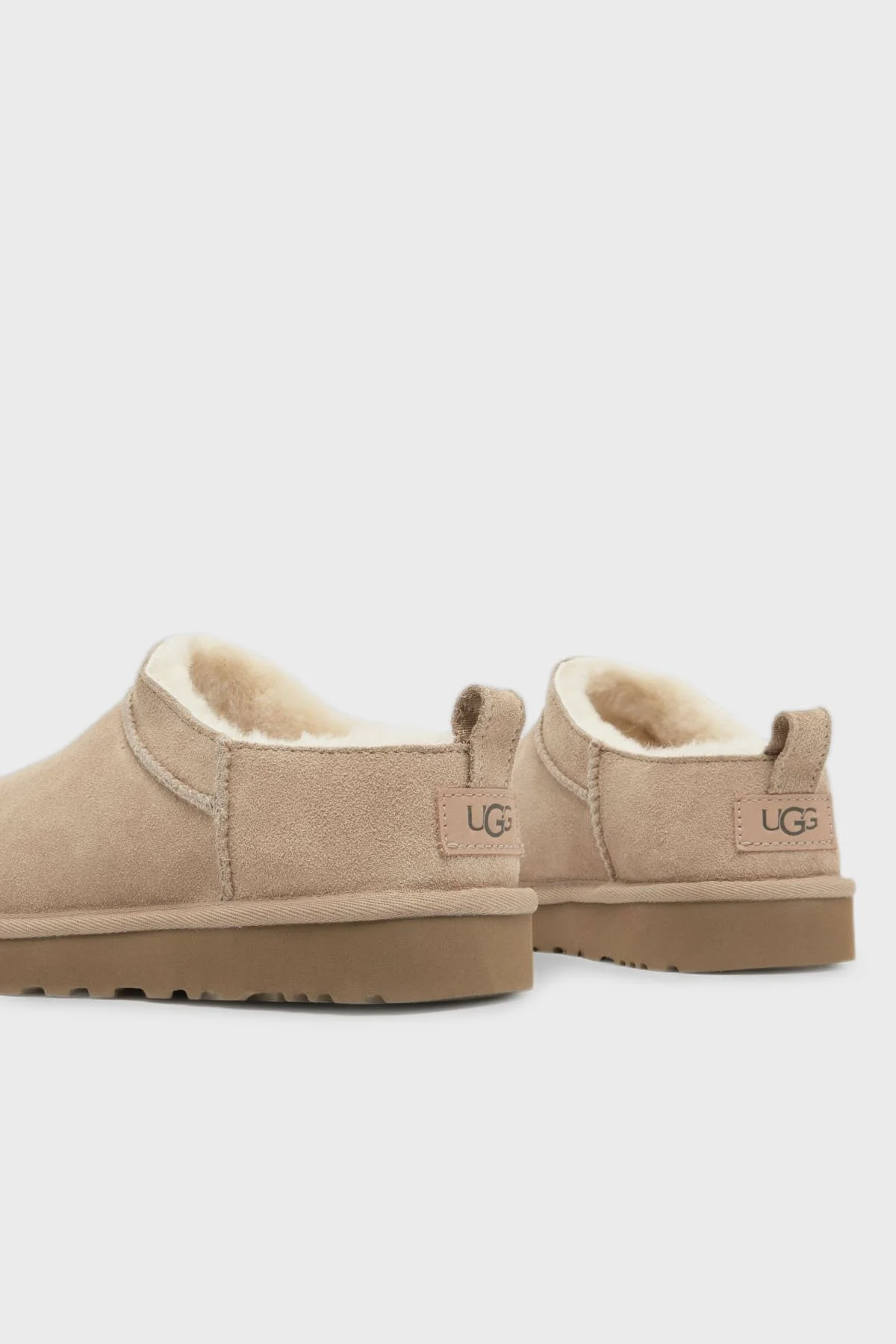 Ugg Logolu Hakiki Deri Suya Dayanıklı Kısa Bilekli Süet Bayan Bot 1173891 KUM - 4