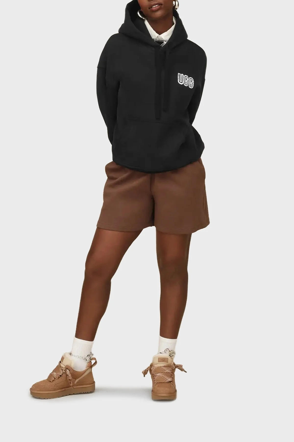 Ugg Logolu Hakiki Deri Yünlü Bilekli Sneaker Bayan Ayakkabı 1144032 TABA - 2