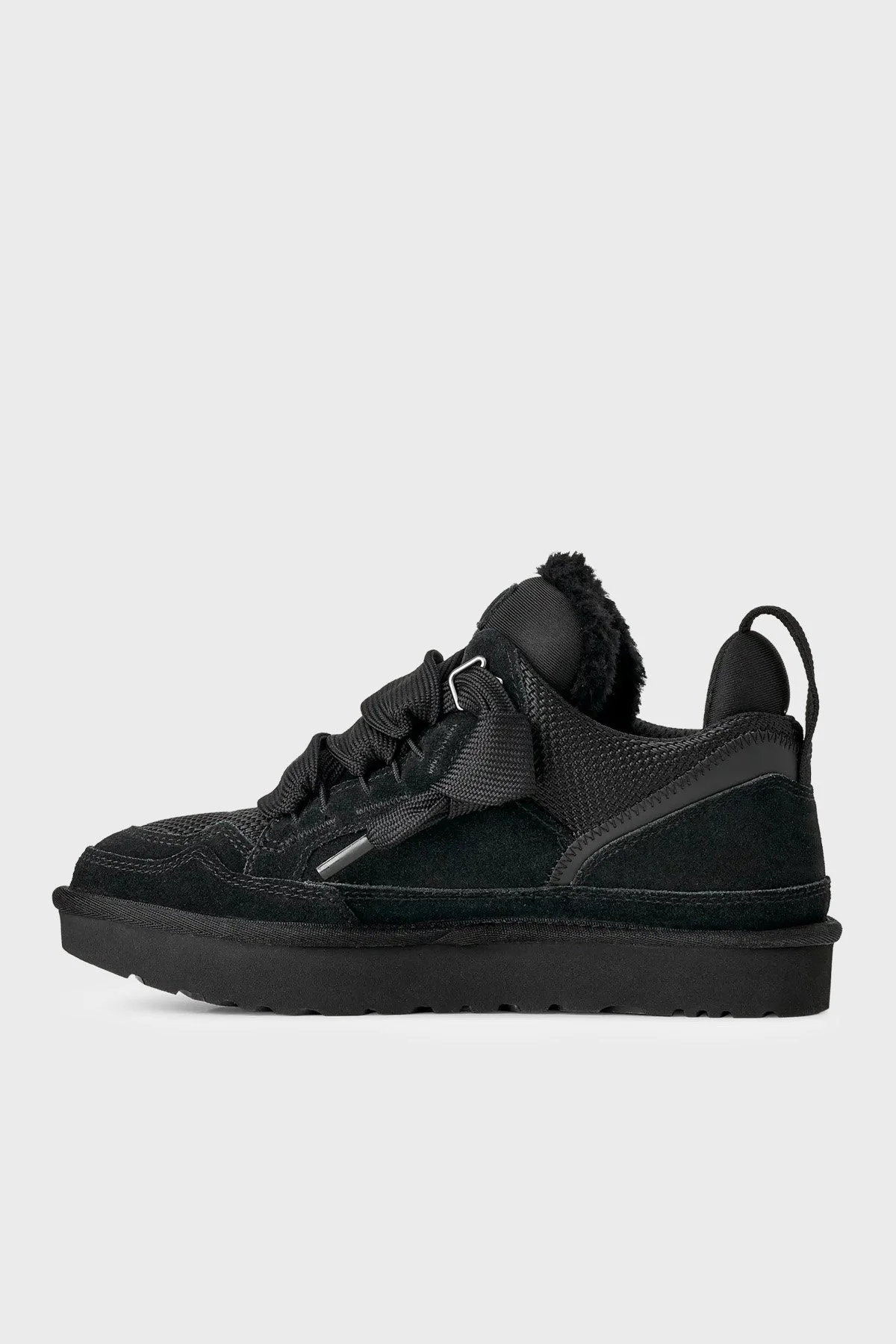 Ugg Logolu Hakiki Deri Yünlü Bilekli Sneaker Kadın Ayakkabı 1144032 Siyah - 3