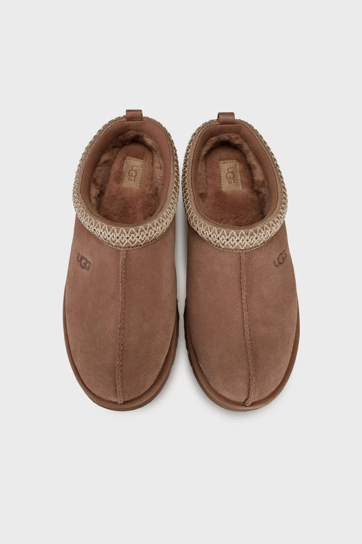 Ugg Logolu Hakiki Deri Yünlü Süet Kadın Terlik 1143776K PUDRA - 4