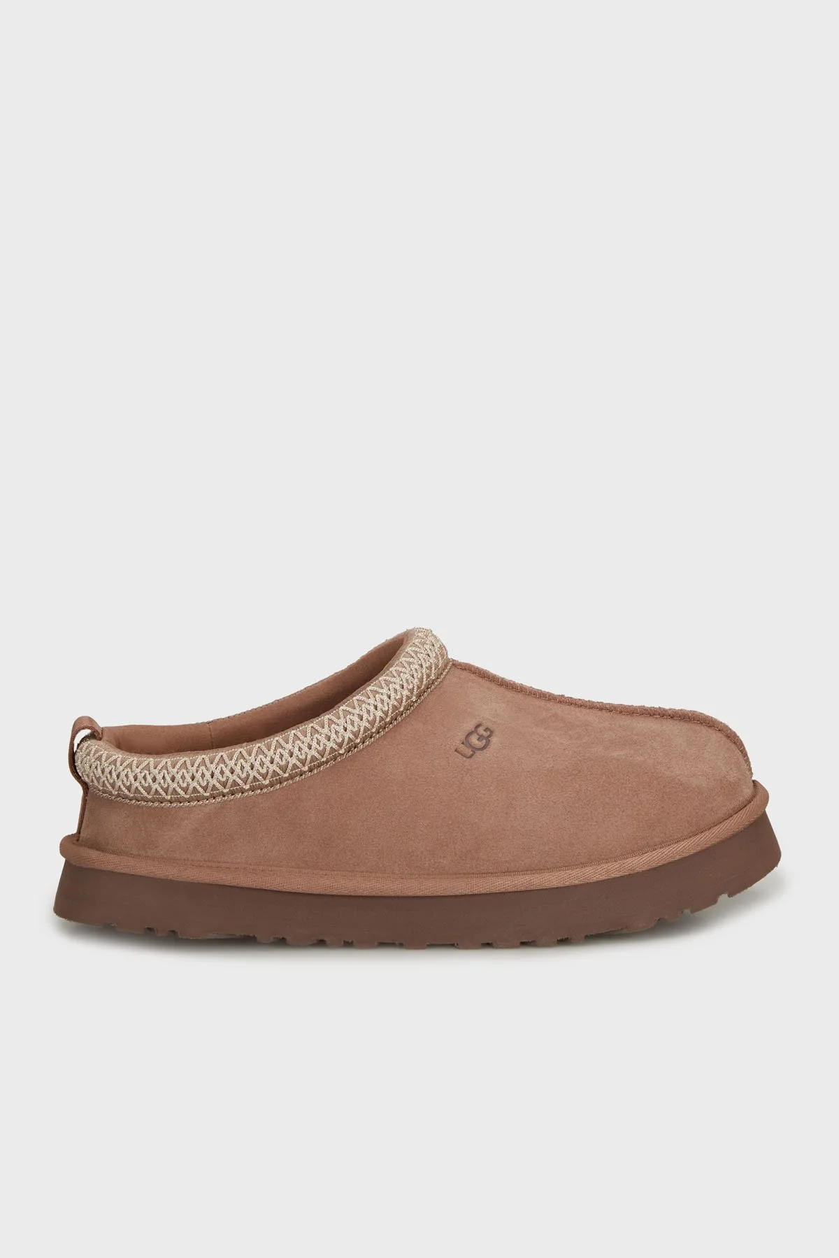 Ugg Logolu Hakiki Deri Yünlü Süet Kadın Terlik 1143776K PUDRA - 1