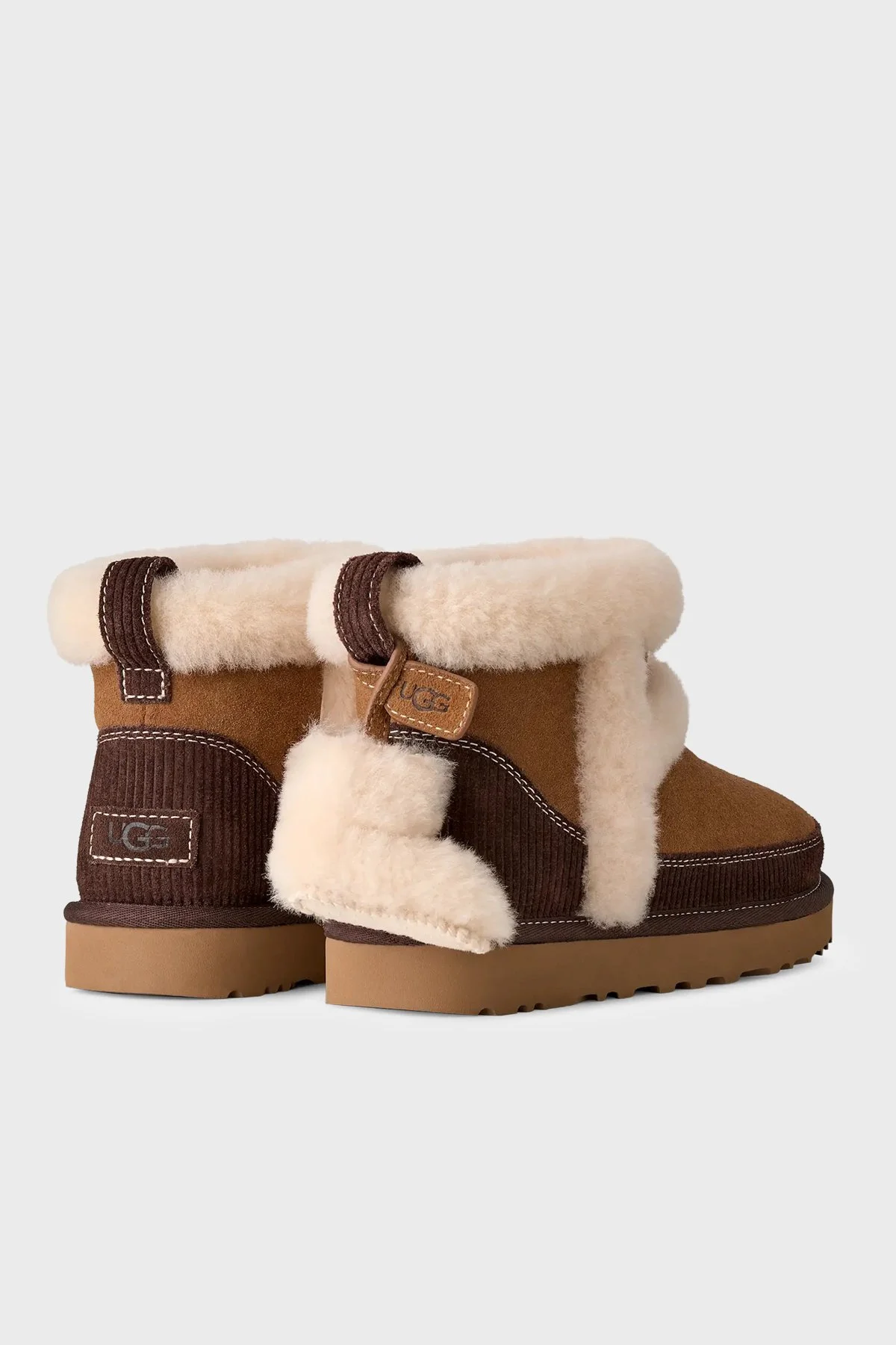 Ugg Logolu Süet Deri Kısa Kadın Bot 1180434 Taba - 4