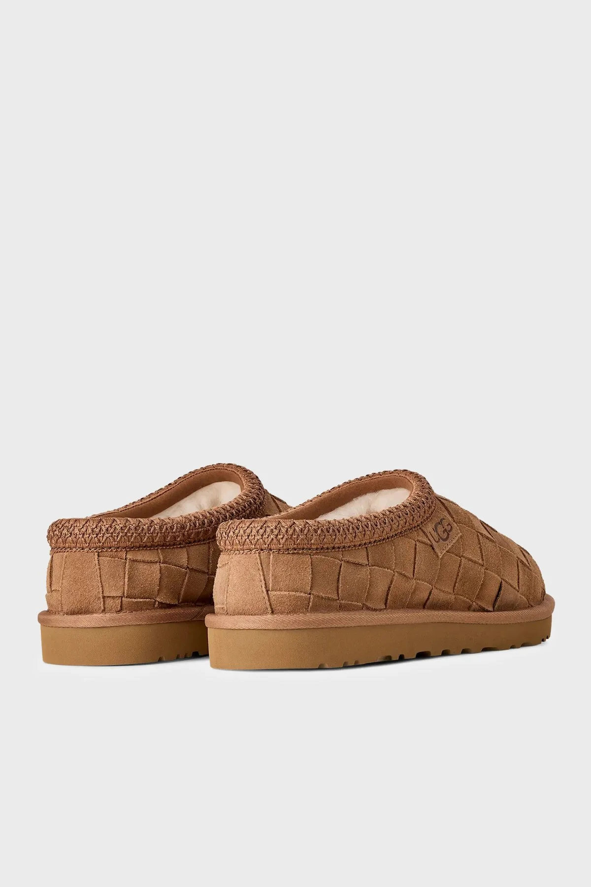 Ugg Logolu Süet Deri Unisex Terlik 1186330 Taba - 6