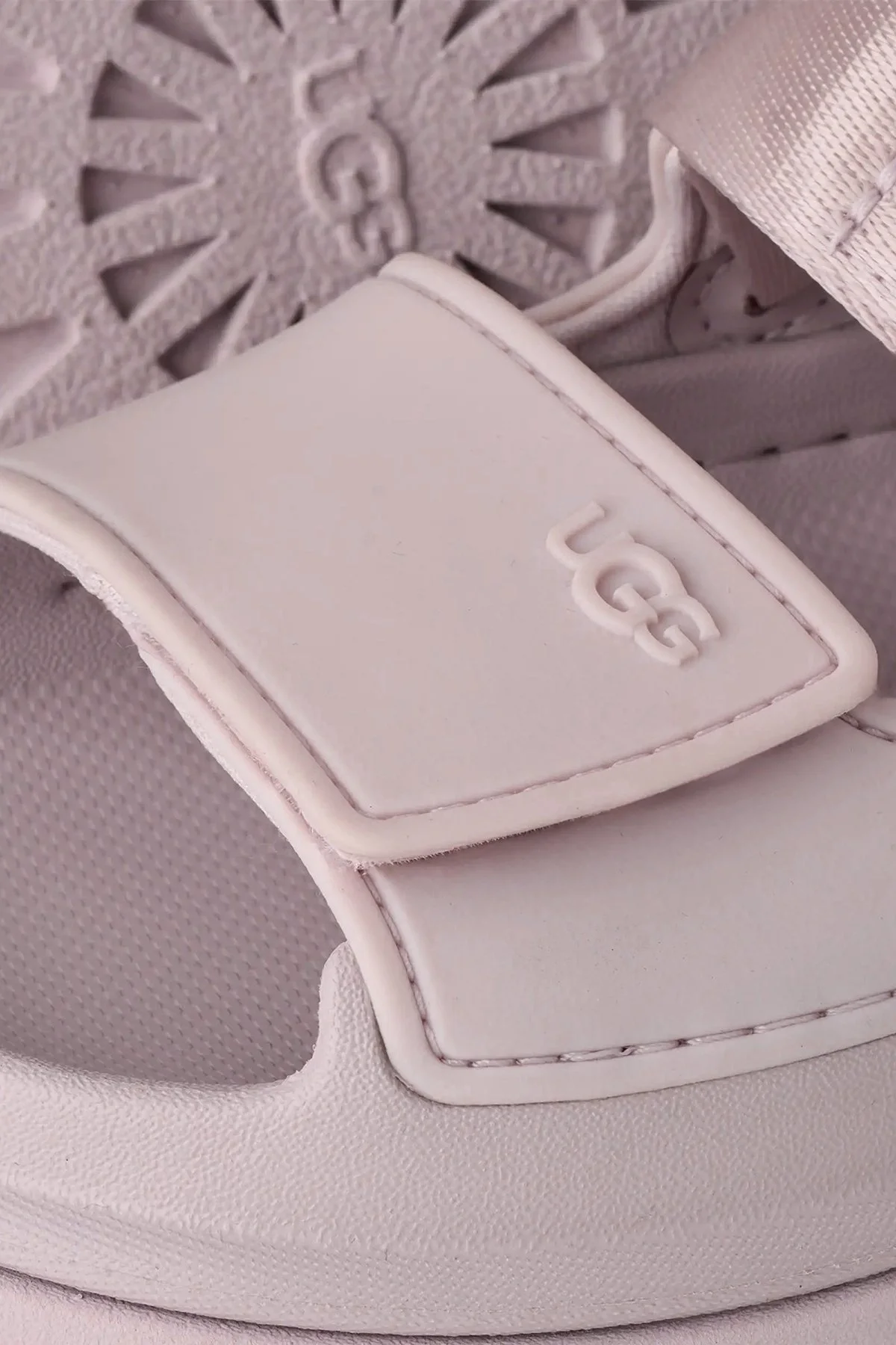 Ugg Logolu Tırtıklı Kalın Taban Cırtlı Çocuk Sandalet 1152813K AÇIK LİLA - 5