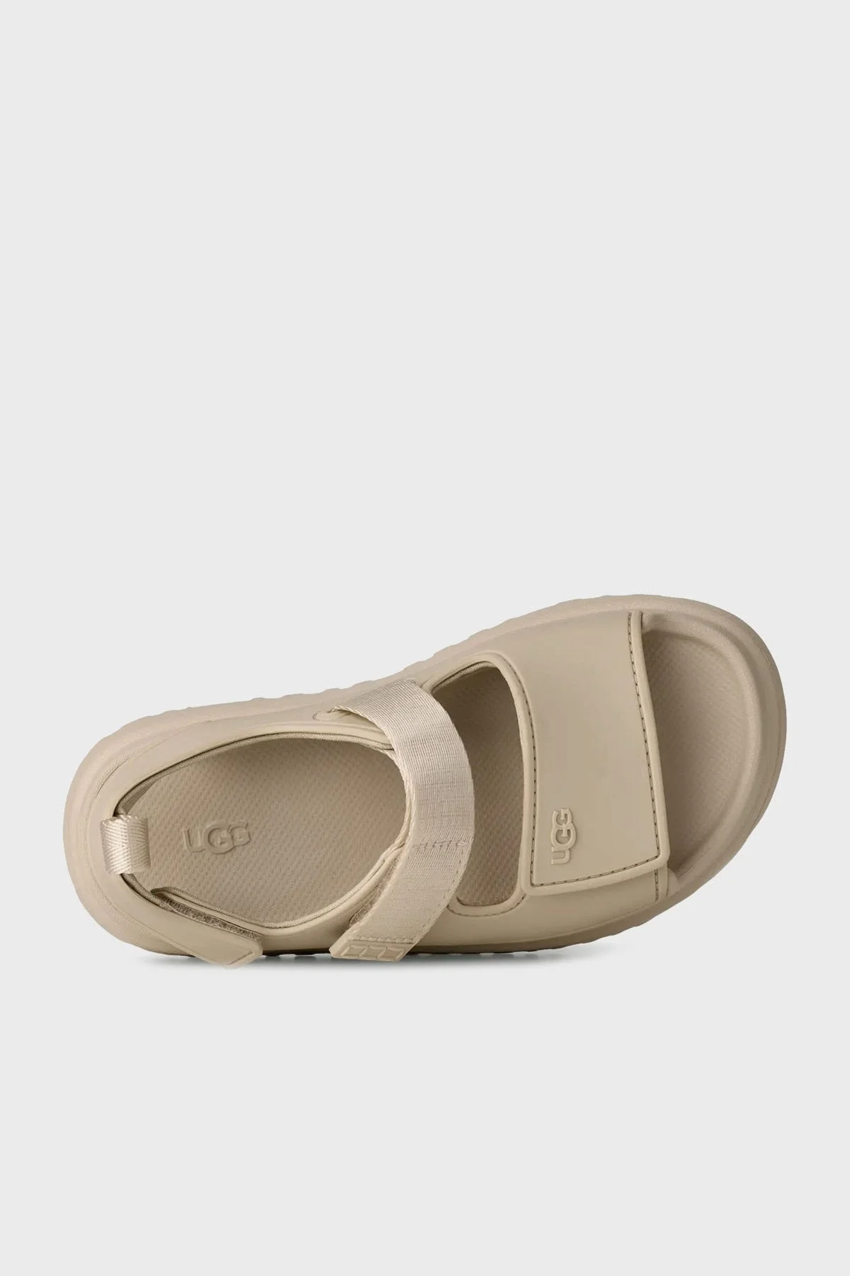Ugg Logolu Tırtıklı Kalın Taban Cırtlı Çocuk Sandalet 1152813K BEJ - 3