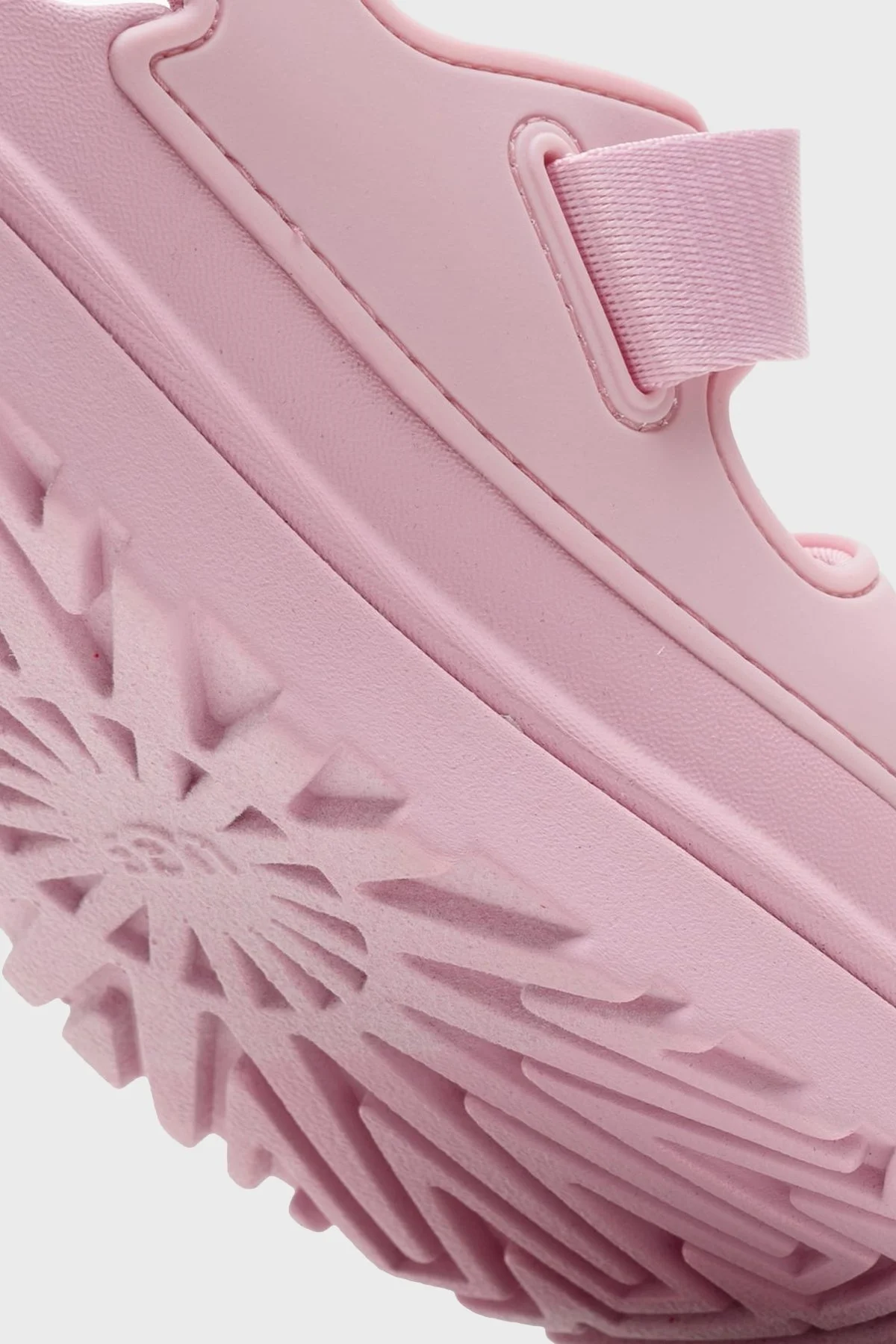 Ugg Logolu Tırtıklı Kalın Taban Cırtlı Çocuk Sandalet 1152813K PEMBE - 12