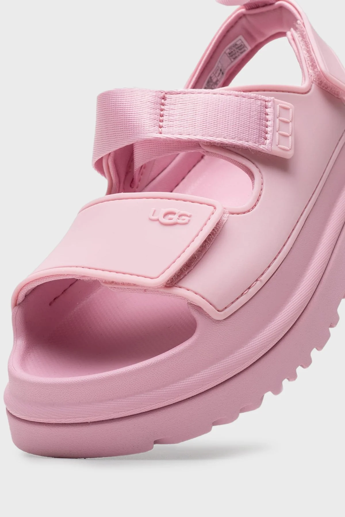 Ugg Logolu Tırtıklı Kalın Taban Cırtlı Çocuk Sandalet 1152813K PEMBE - 4