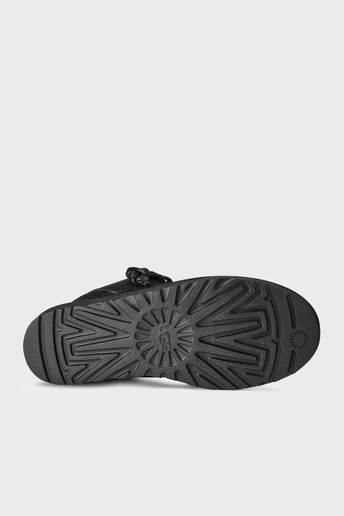 Ugg M Lowmel Logolu Süet Sneaker Erkek Ayakkabı 1170750 Siyah - 6