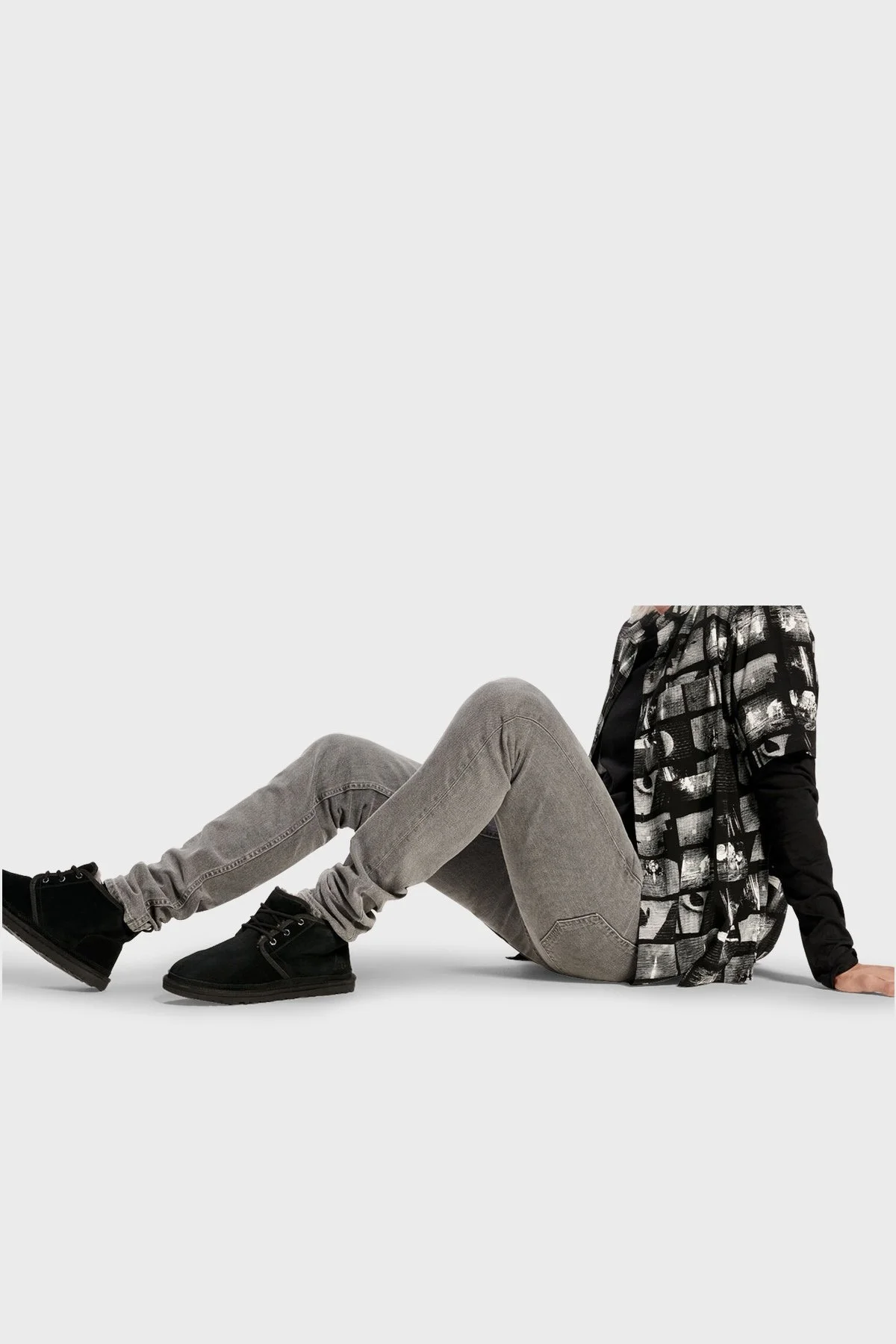 UGG M Neumel Süet Erkek Bot 3236 SİYAH - 5