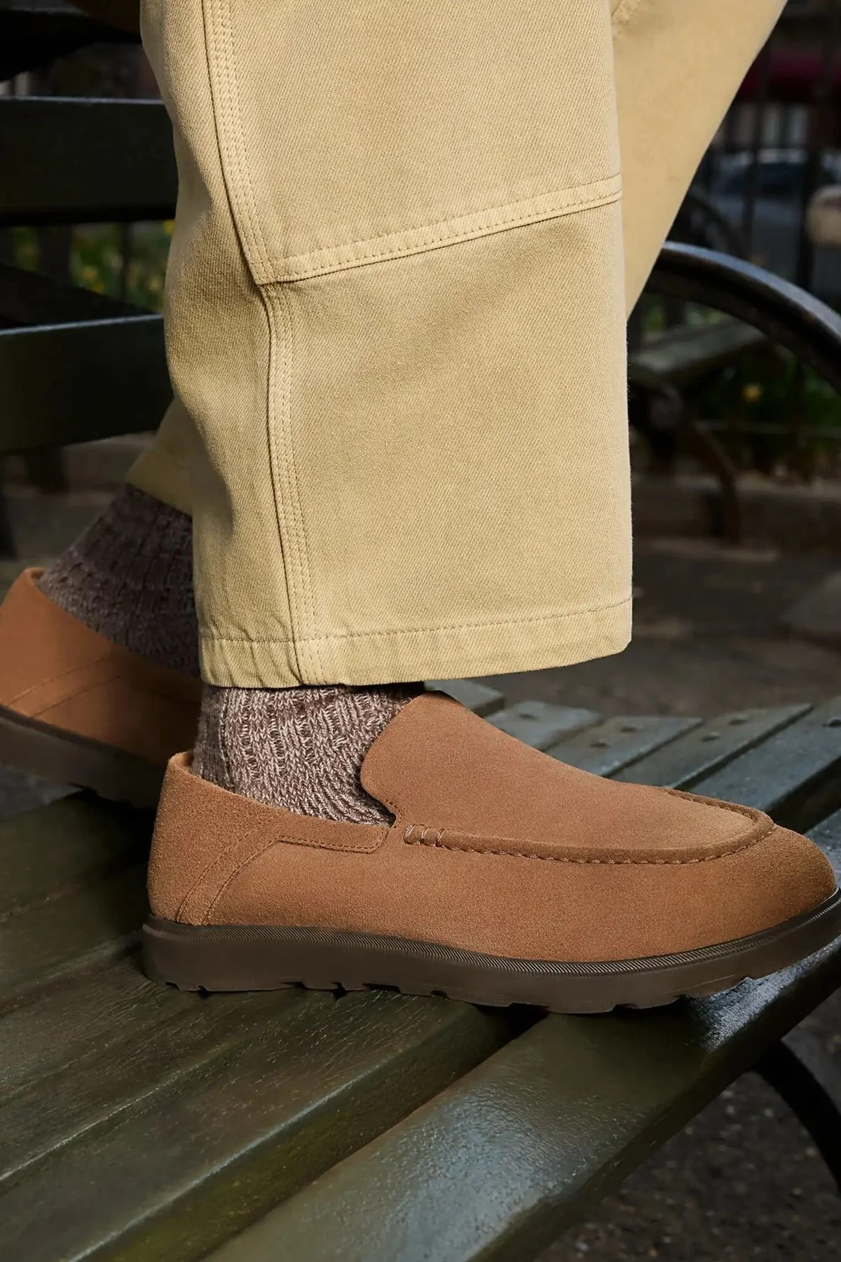 Ugg M Shep Süet Loafer Erkek Ayakkabı 1180472 Taba - 3