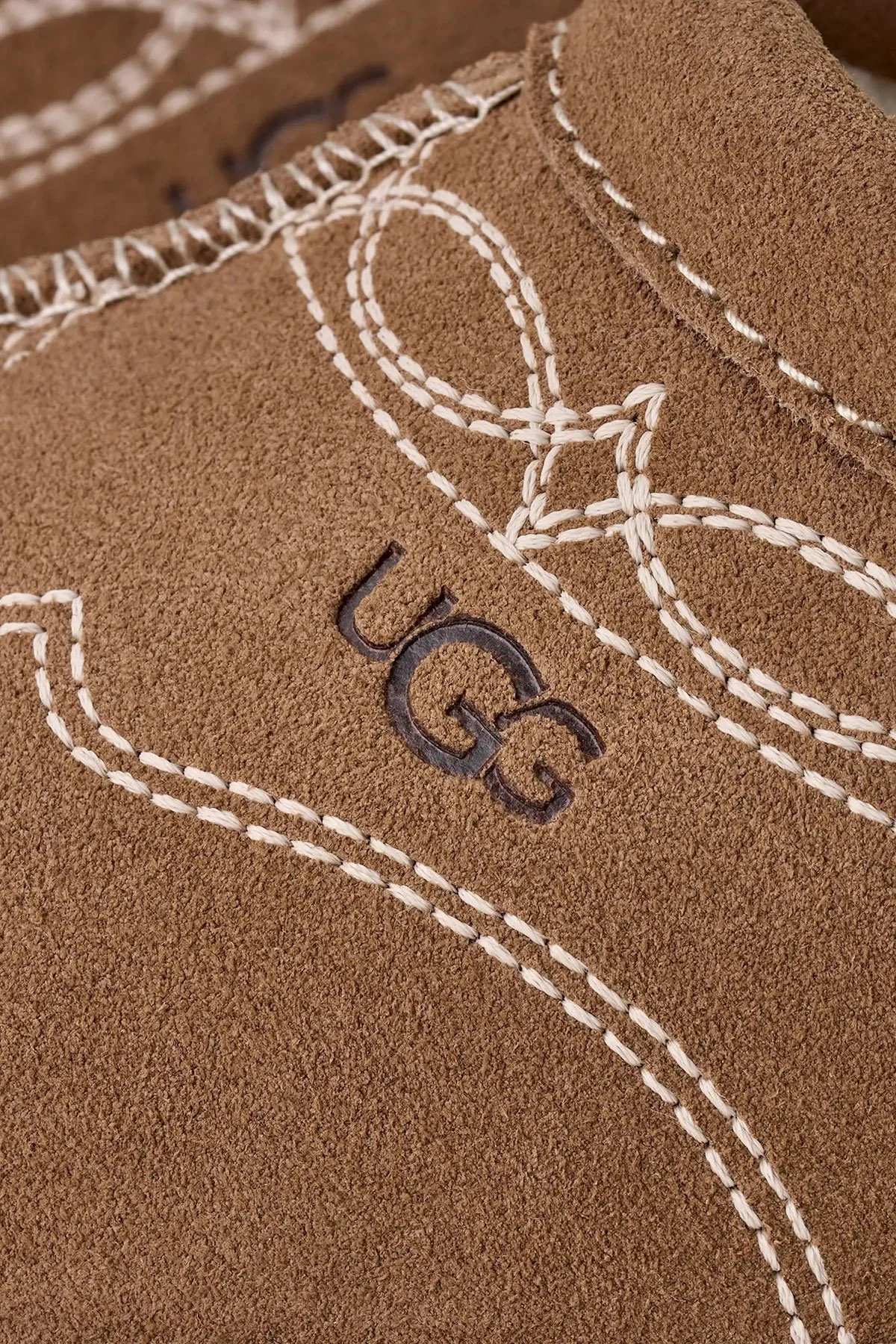 Ugg Nakış Detaylı Süet Kadın Terlik 1184433K Taba - 5