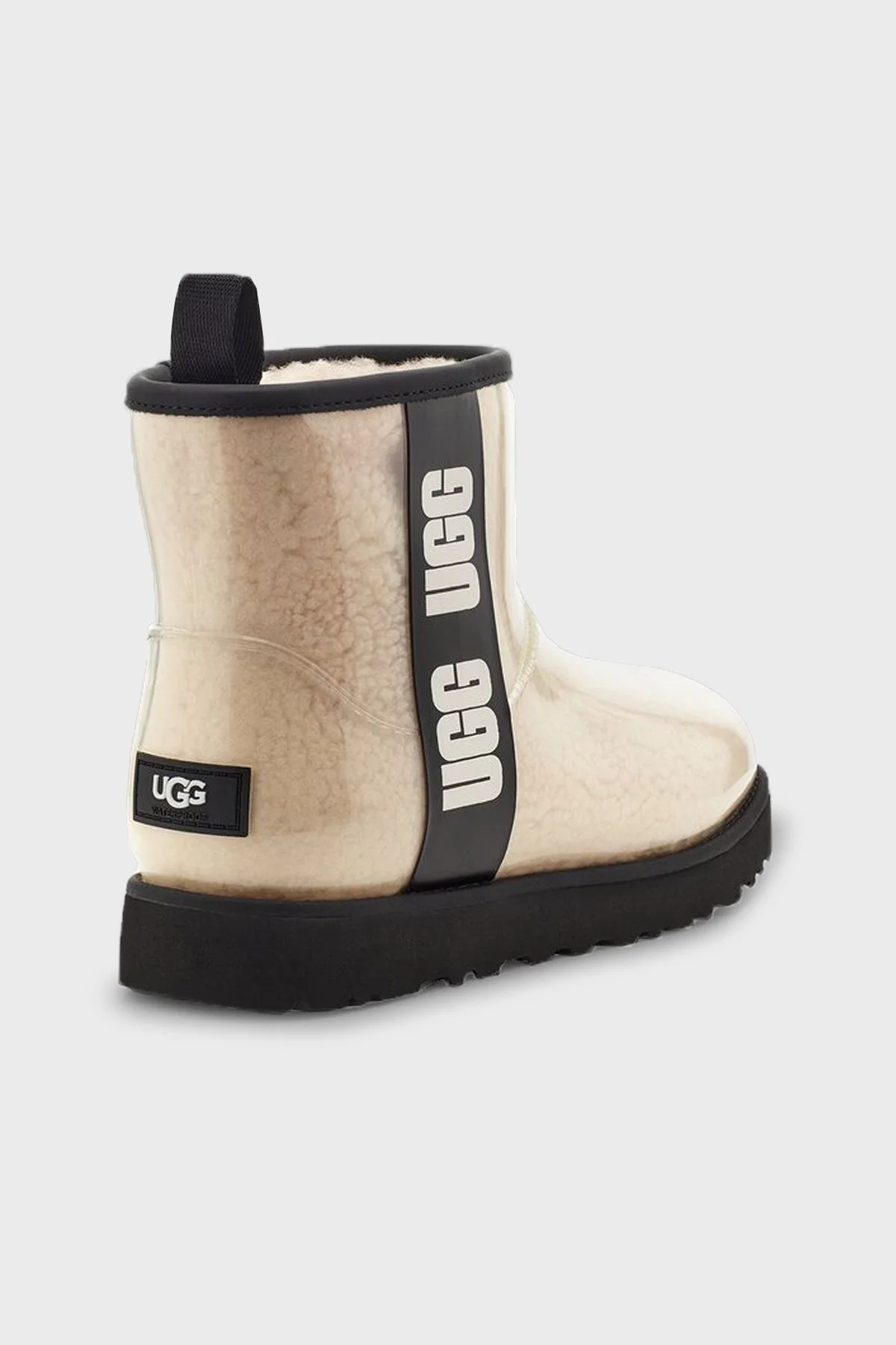 UGG Su Geçirmez W Classic Clear Mini Bayan Bot 1113190 SİYAH-BEJ - 4