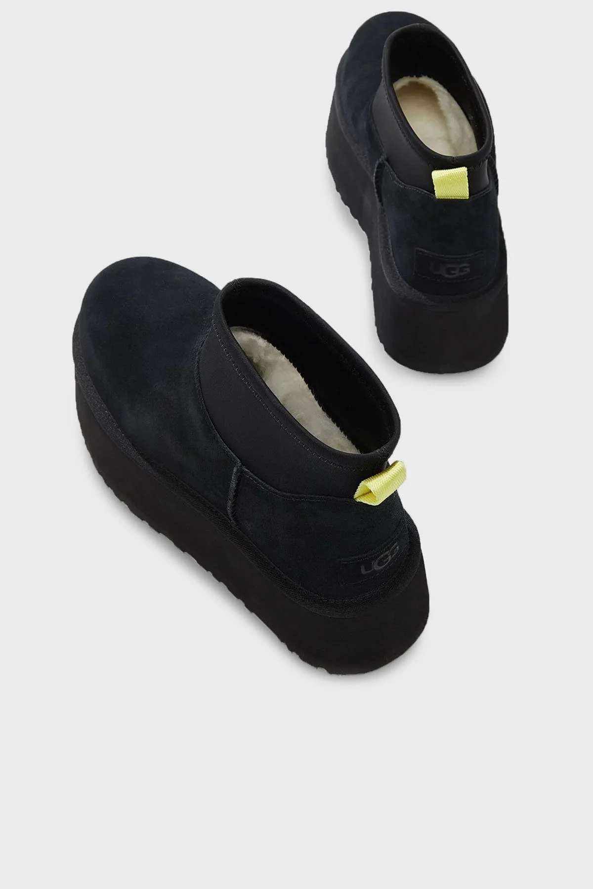 Ugg Süet Kalın Taban Mini Bayan Bot 1168170 SİYAH - 4
