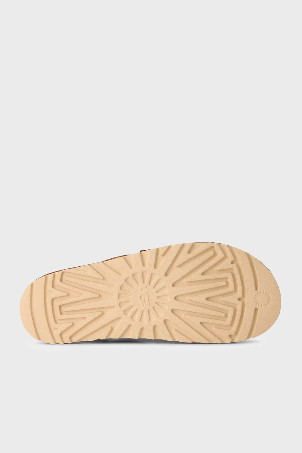 Ugg Süet Kalın Tabanlı Cırt Cırtlı Kadın Sandalet 1175122 TABA - 7