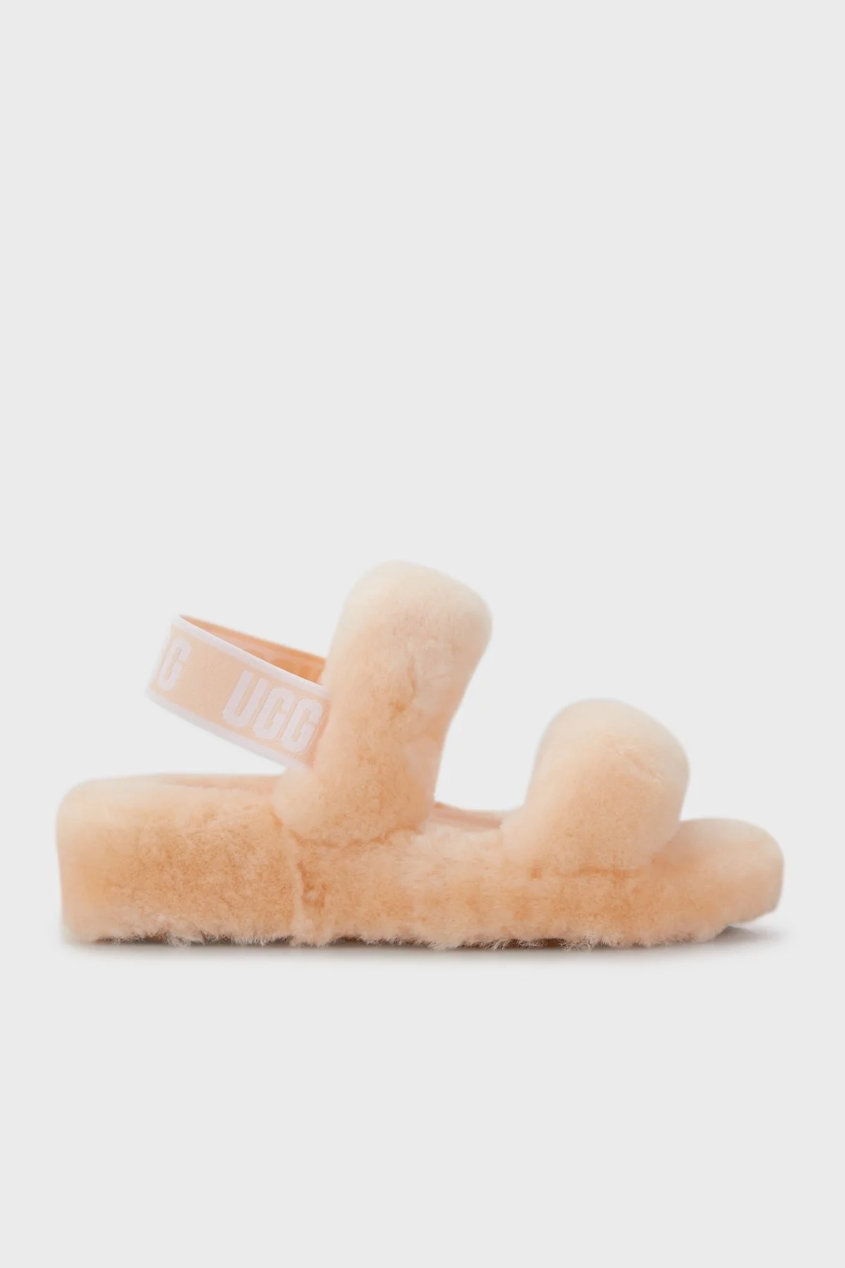 UGG Uw Oh Yeah Elastik Bant Detaylı Bayan Terlik 1107953 BEJ - 1