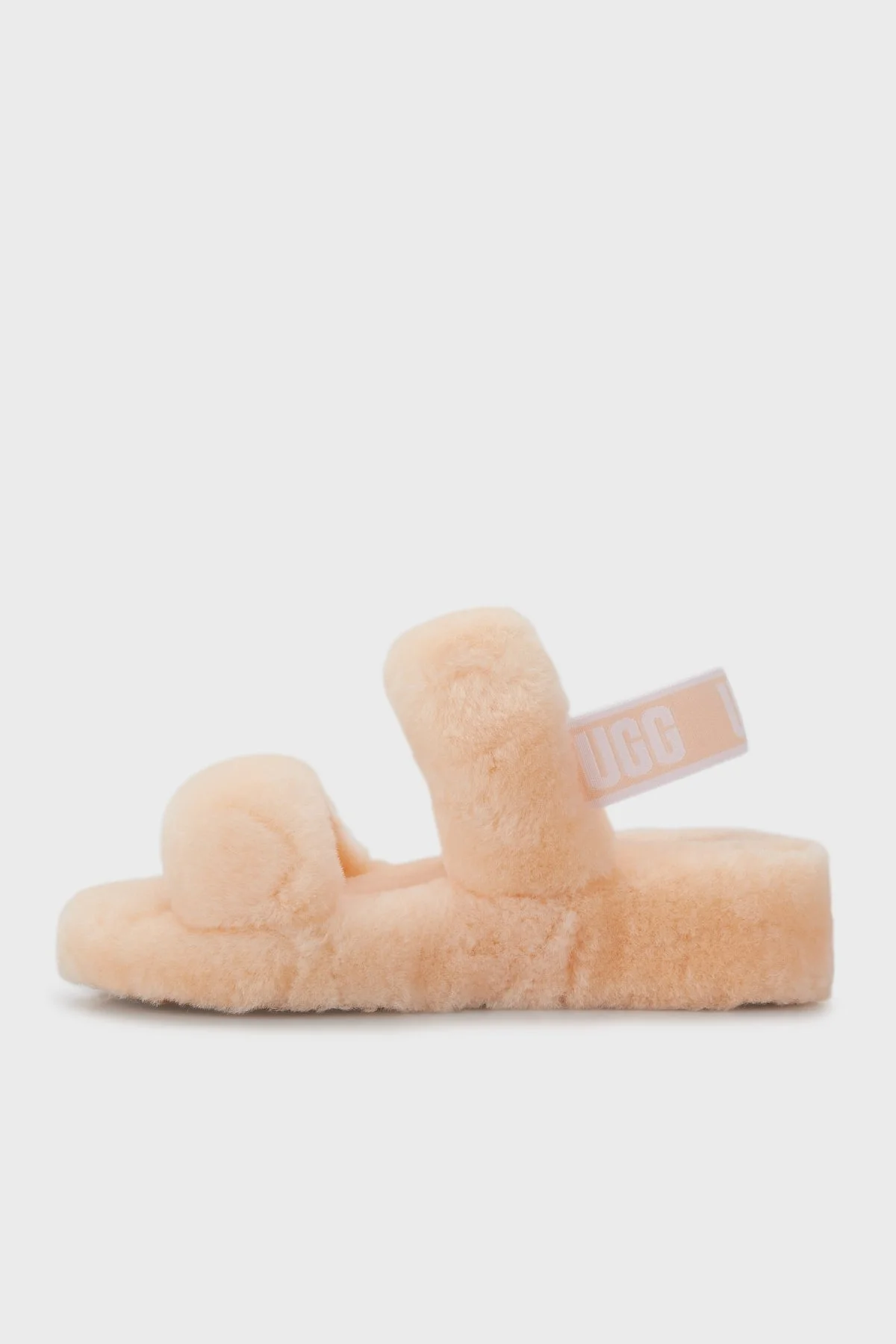 UGG Uw Oh Yeah Elastik Bant Detaylı Bayan Terlik 1107953 BEJ - 2
