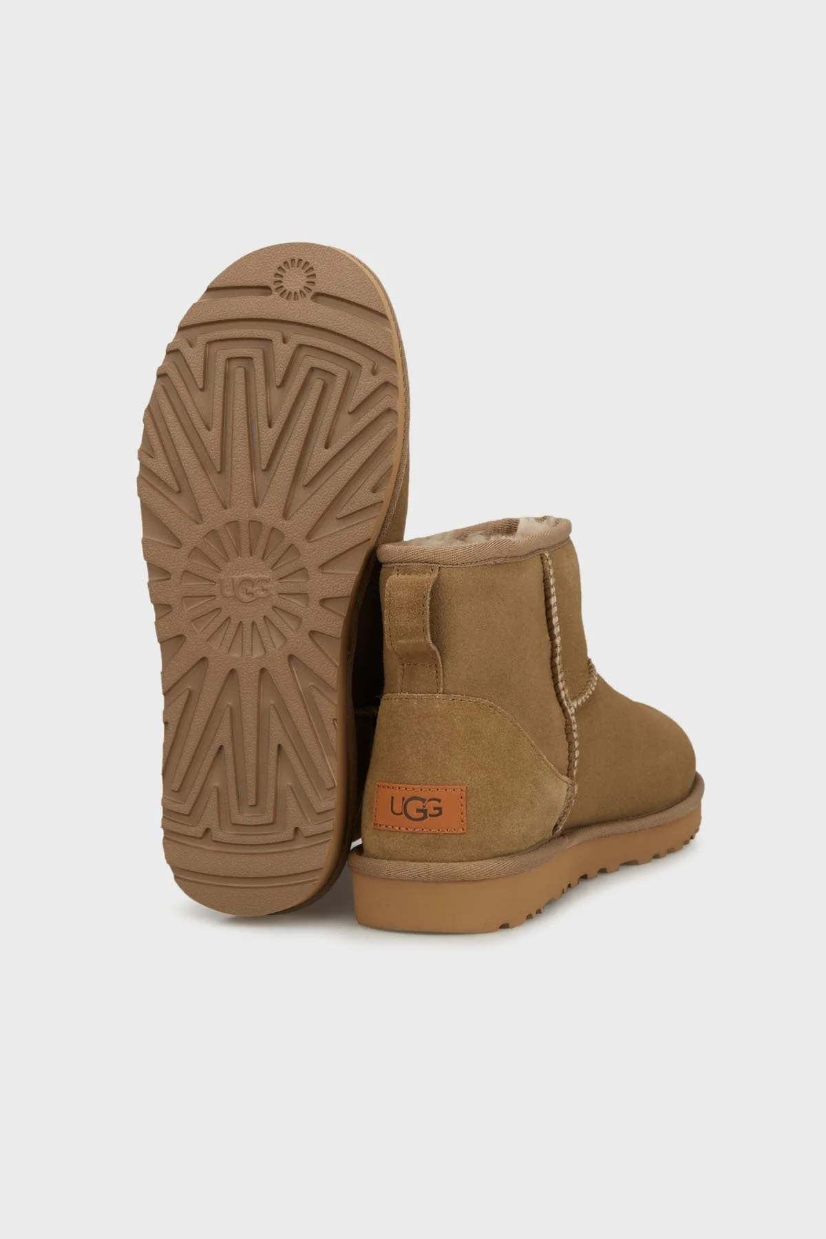 UGG W Classic Hakiki Deri Mini Bayan Bot 1016222 Koyu Naturel - 4