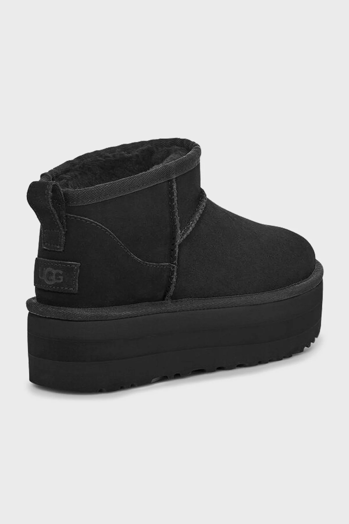 Ugg W Classic Kalın Taban Hakiki Deri Mini Bayan Bot 1135092 SİYAH - 4