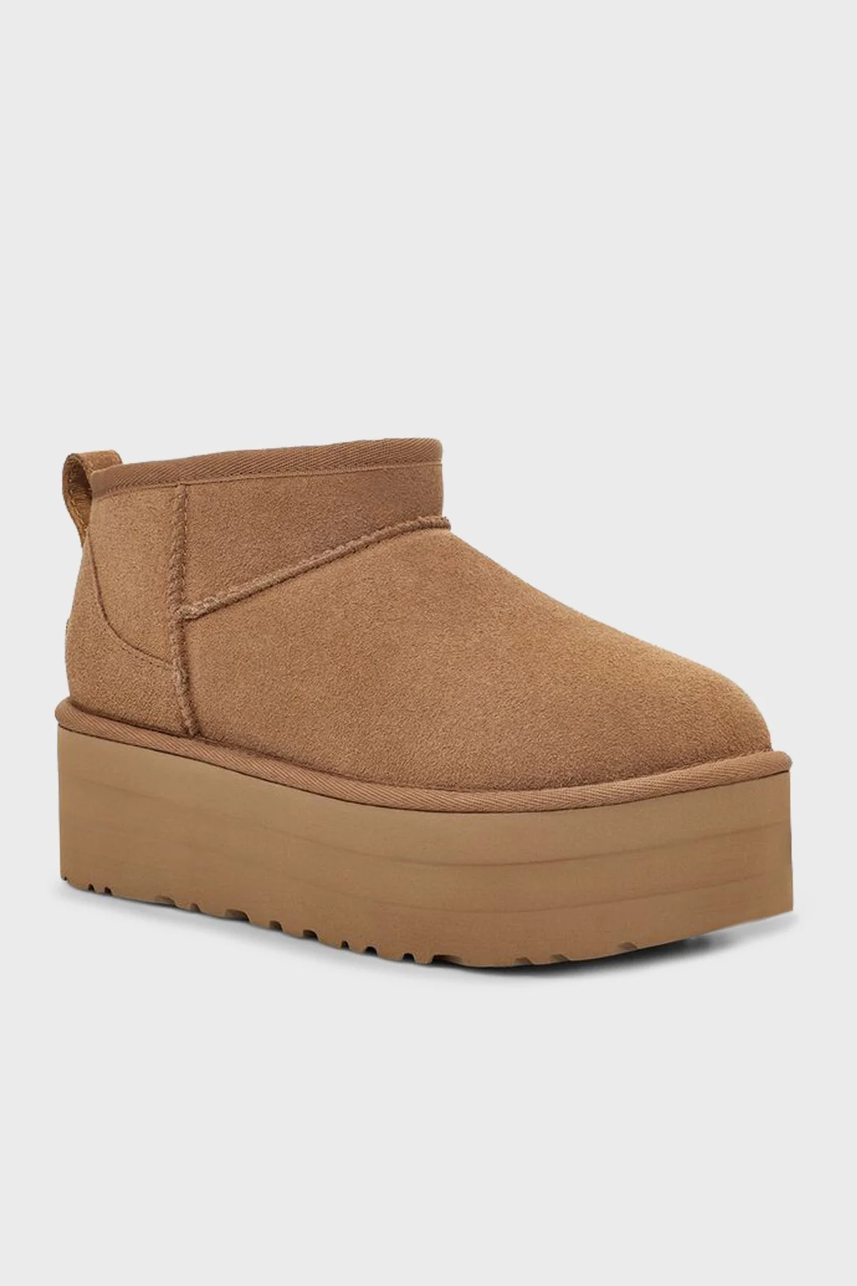 Ugg W Classic Kalın Taban Hakiki Deri Mini Kadın Bot 1135092 TABA - 4
