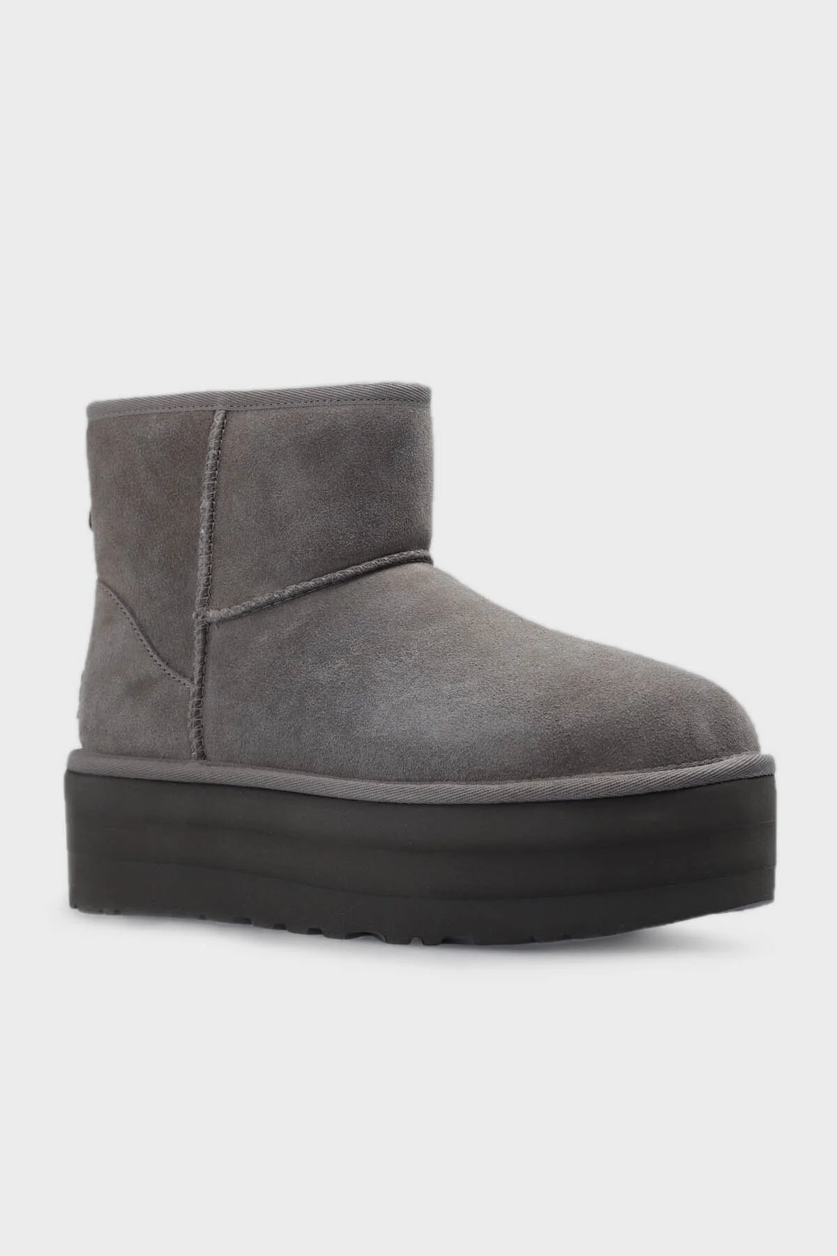 Ugg W Classic Hakiki Deri Mini Platform Bayan Bot 1134991 KOYU GRİ - 3