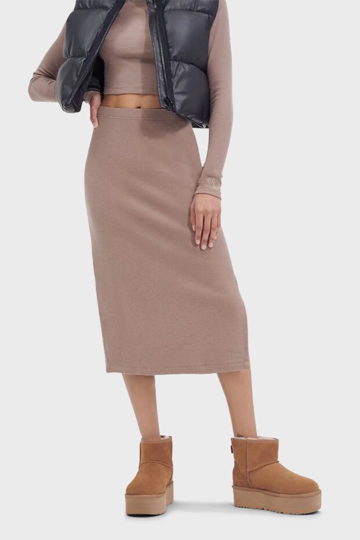 Ugg W Classic Hakiki Deri Mini Platform Bayan Bot 1134991 TABA - 2