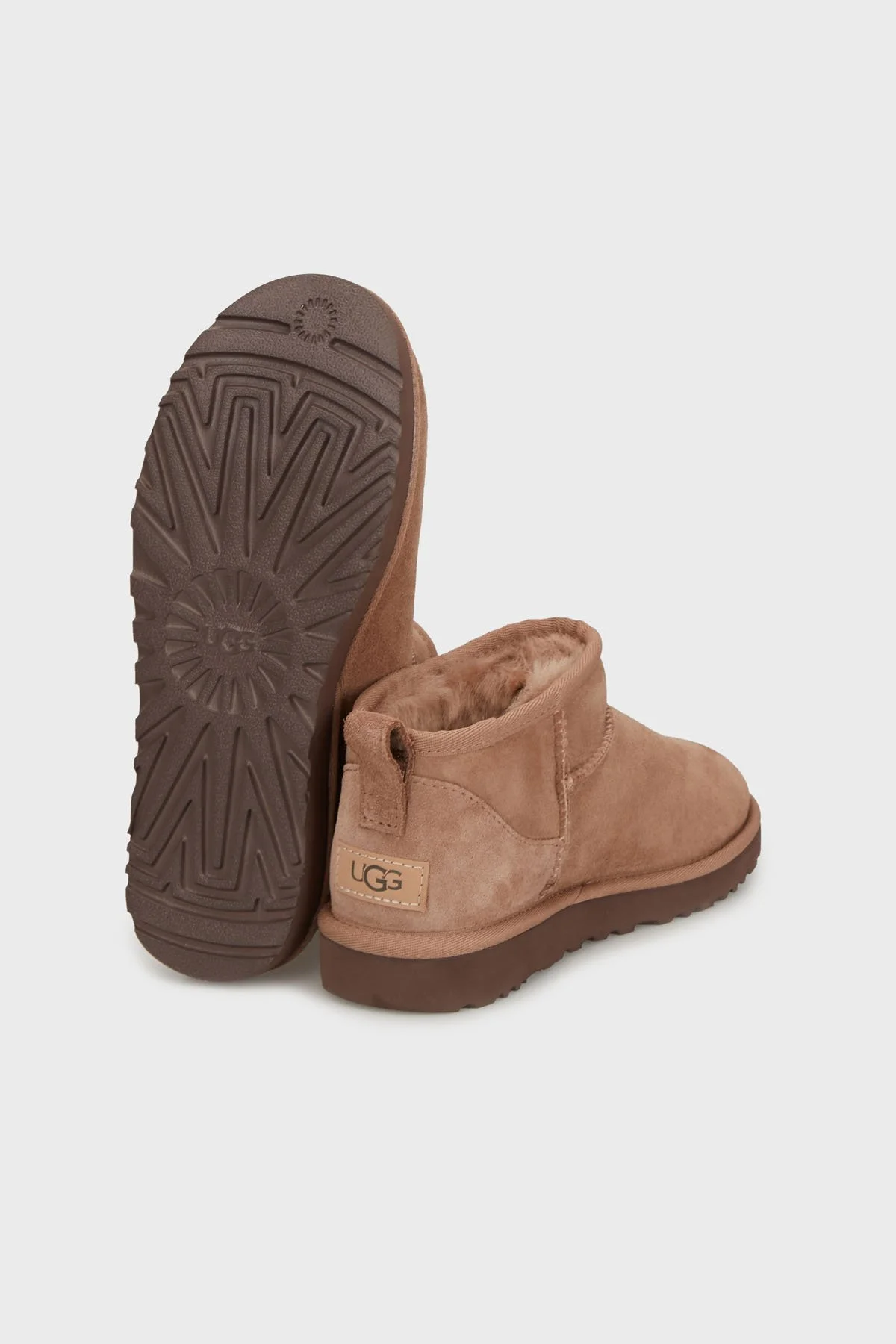 UGG W Classic Hakiki Deri Ultra Mini Kadın Bot 1116109 GÜL KURUSU - 4