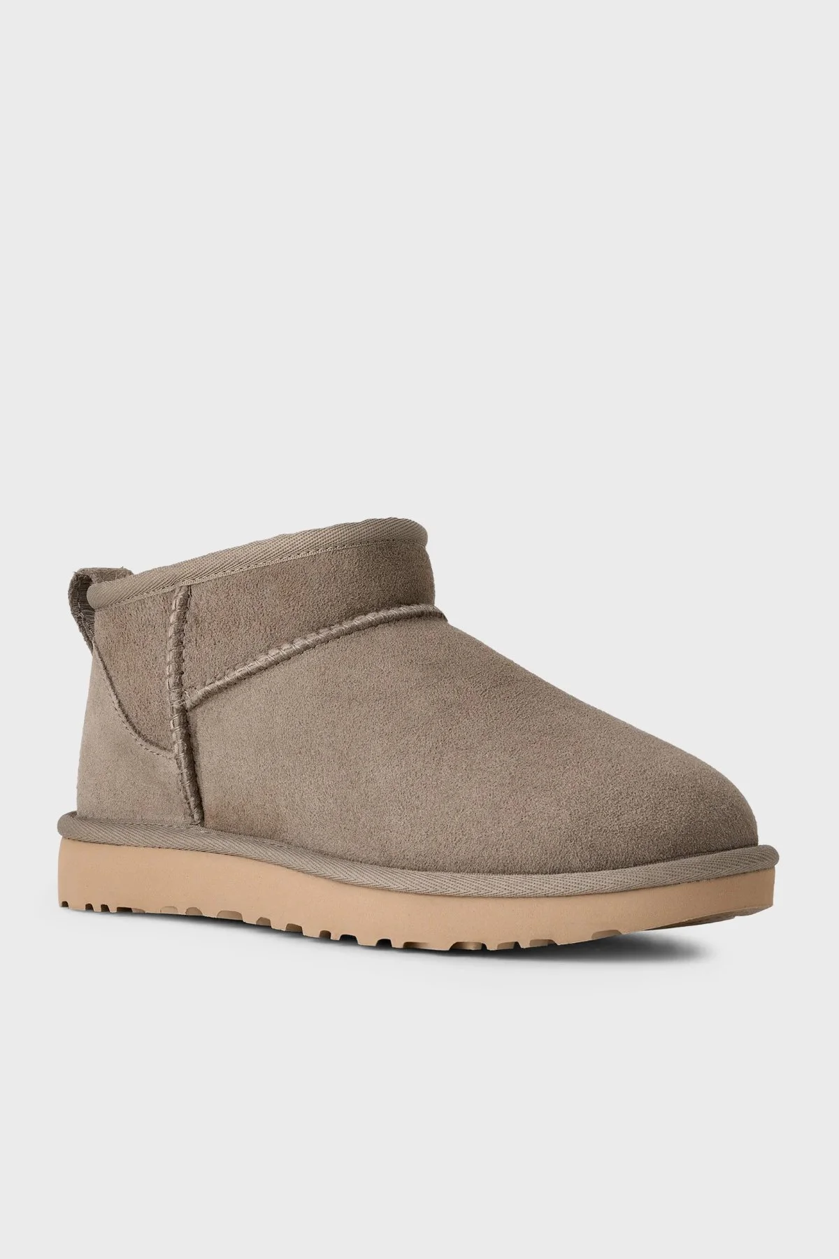 UGG W Classic Hakiki Deri Ultra Mini Kadın Bot 1116109 KOYU GRİ - 3