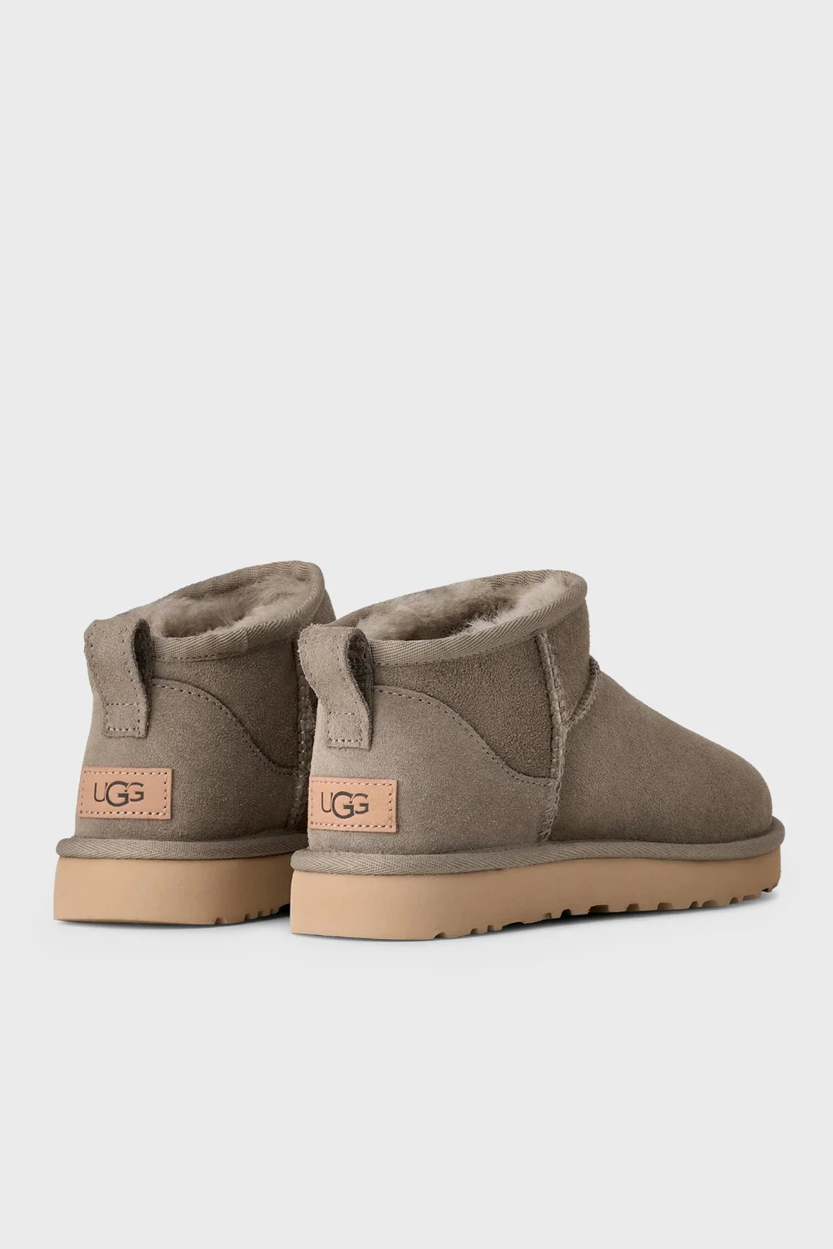UGG W Classic Hakiki Deri Ultra Mini Kadın Bot 1116109 KOYU GRİ - 4