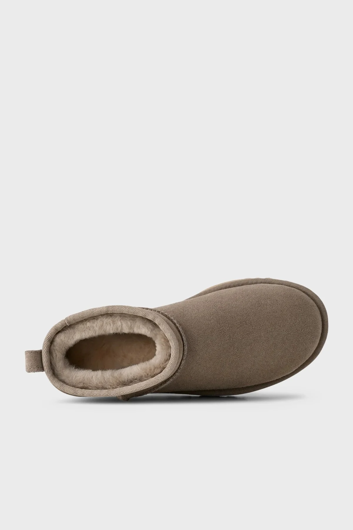 UGG W Classic Hakiki Deri Ultra Mini Kadın Bot 1116109 KOYU GRİ - 5