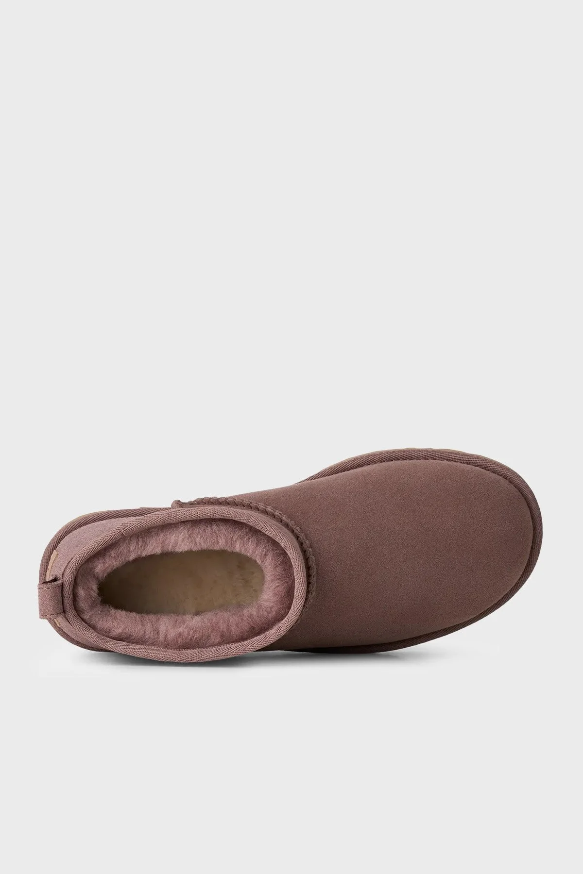 UGG W Classic Hakiki Deri Ultra Mini Kadın Bot 1116109 Vizon - 4