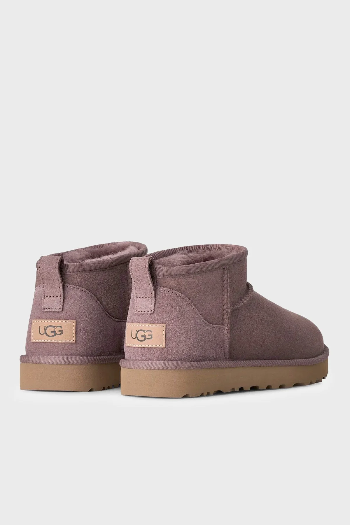 UGG W Classic Hakiki Deri Ultra Mini Kadın Bot 1116109 Vizon - 5