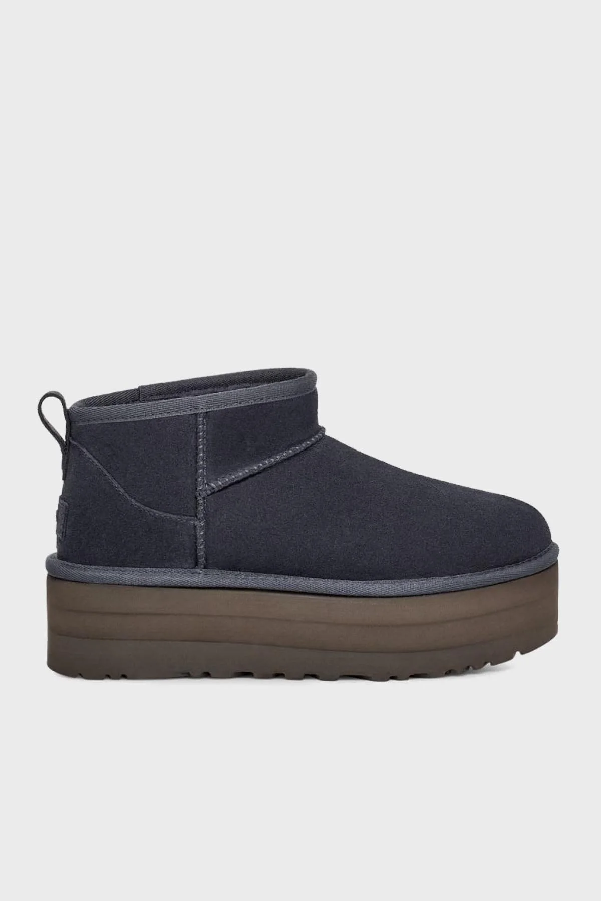 Ugg W Classic Kalın Taban Hakiki Deri Mini Bayan Bot 1135092 KOYU GRİ - 1