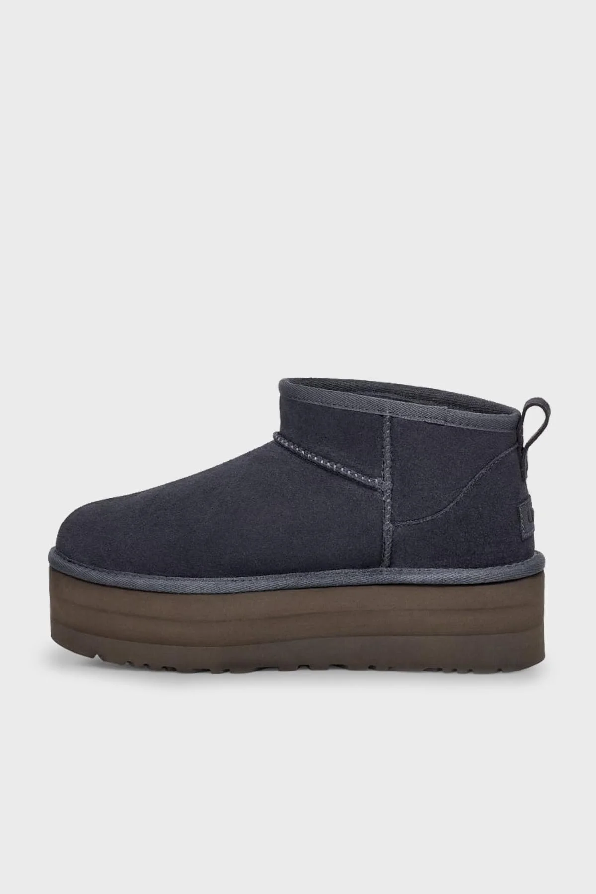 Ugg W Classic Kalın Taban Hakiki Deri Mini Bayan Bot 1135092 KOYU GRİ - 2