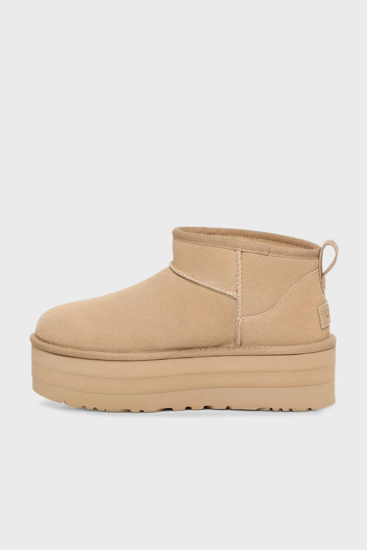 Ugg W Classic Kalın Taban Hakiki Deri Mini Kadın Bot 1135092 KUM - 4
